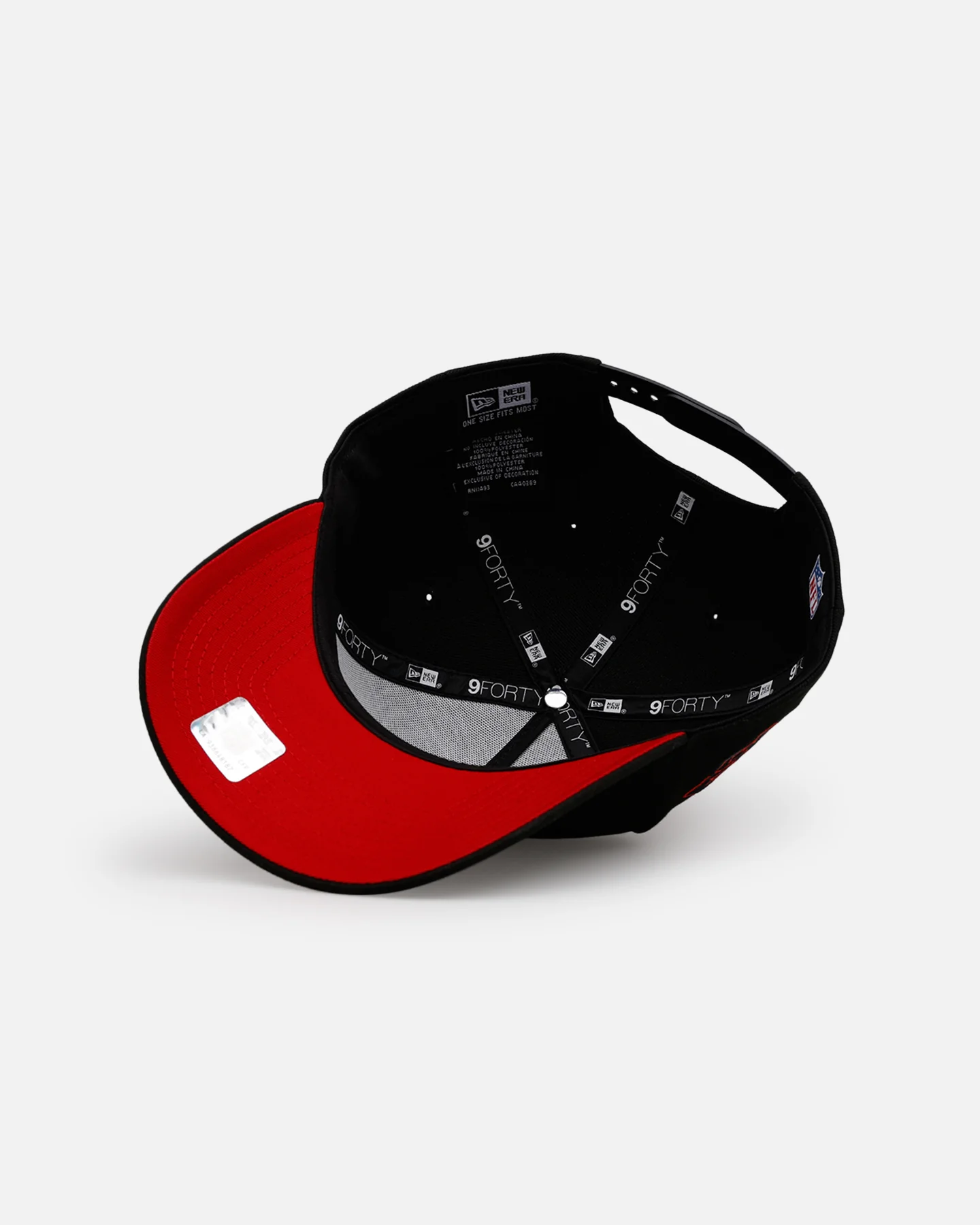New Era San Francisco 49ers 'Outline' 9FORTY A-Frame Snapback Black - Image 6