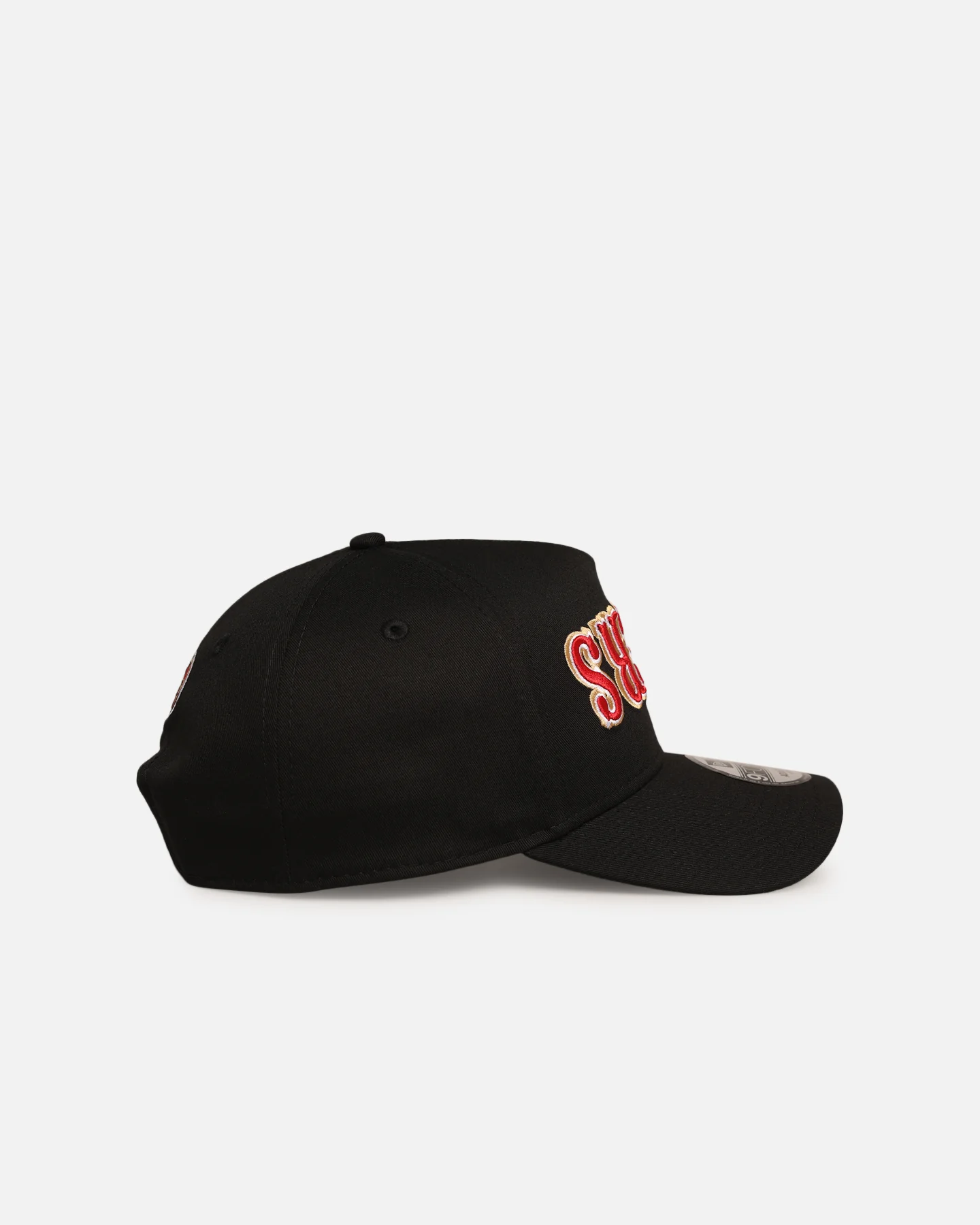 New Era San Francisco 49ers 'Upside Down Logo' 9FORTY A-Frame Snapback Black - Image 3