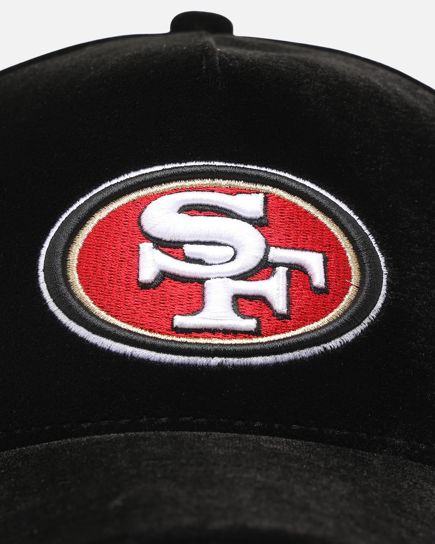 New Era San Francisco 49ers 'Velvet Official Team Color' 9FORTY A-Frame Snapback Black - Image 5