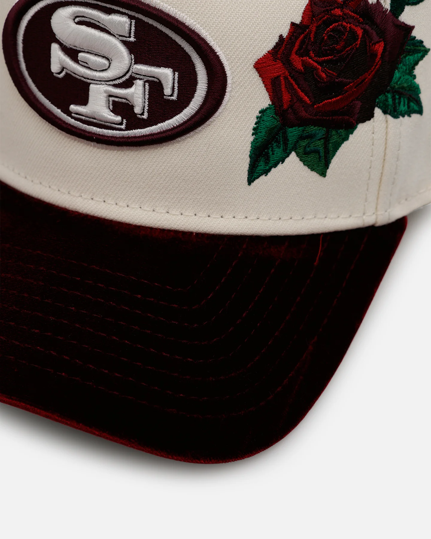 New Era San Francisco 49ers 'Velvet Roses' 9FORTY A-Frame Snapback Chrome - Image 2