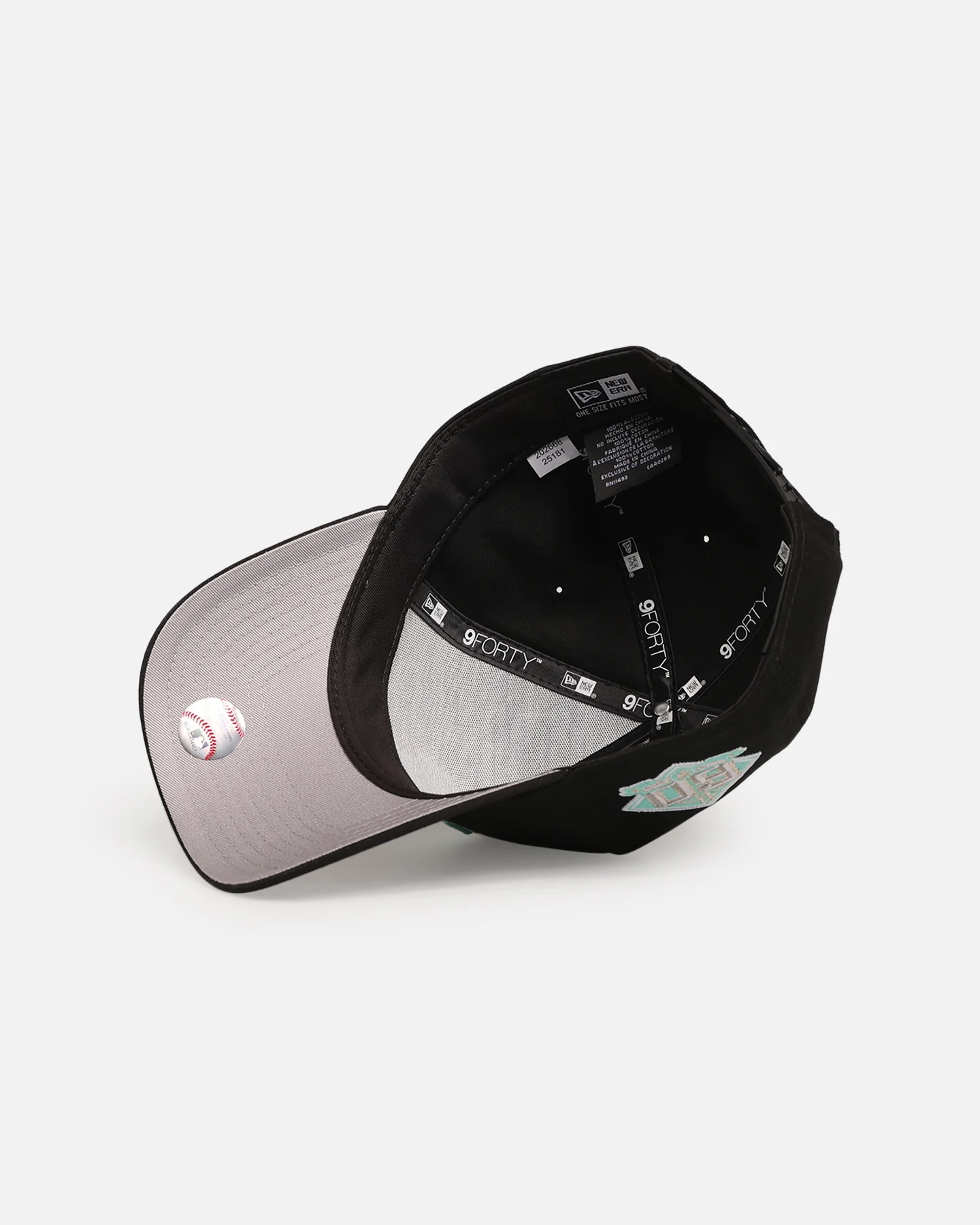 New Era San Francisco Giants 'Black Aqua' 9FORTY A-Frame Snapback Black/Aqua - Image 6