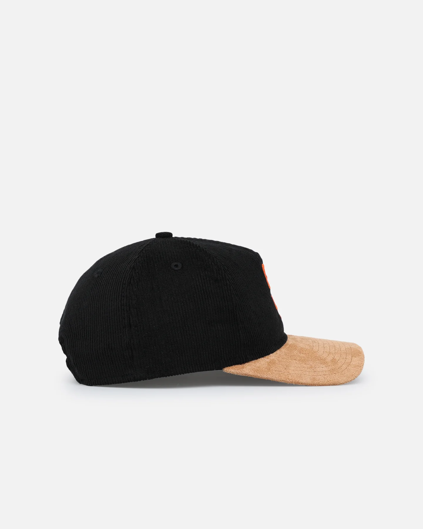 New Era San Francisco Giants 'Corduroy Suede' Pre-Curved Golfer Snapback Washed Black - Image 4