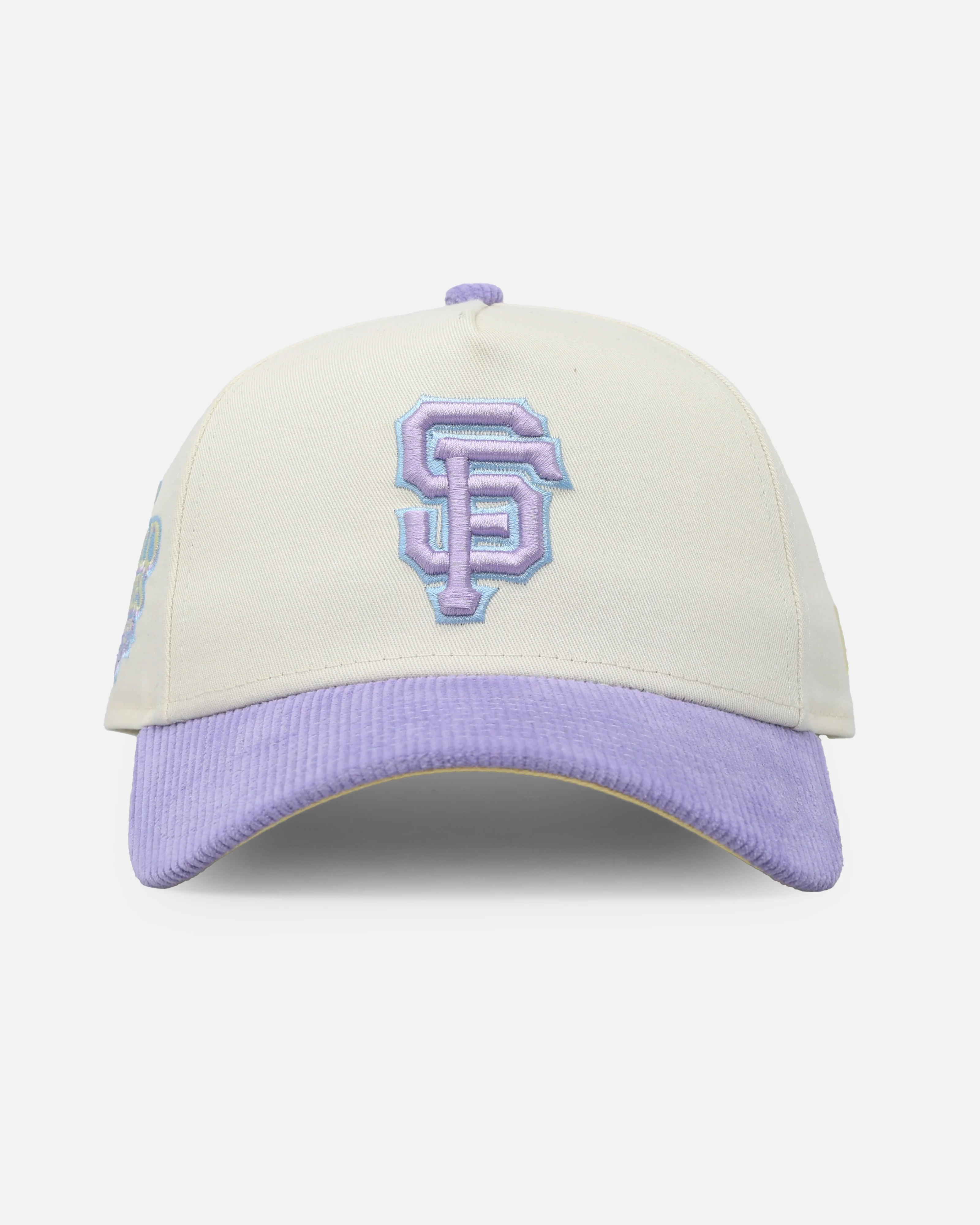 New Era San Francisco Giants 'Easter Corduroy' 9FORTY A-Frame Snapback White/Lilac