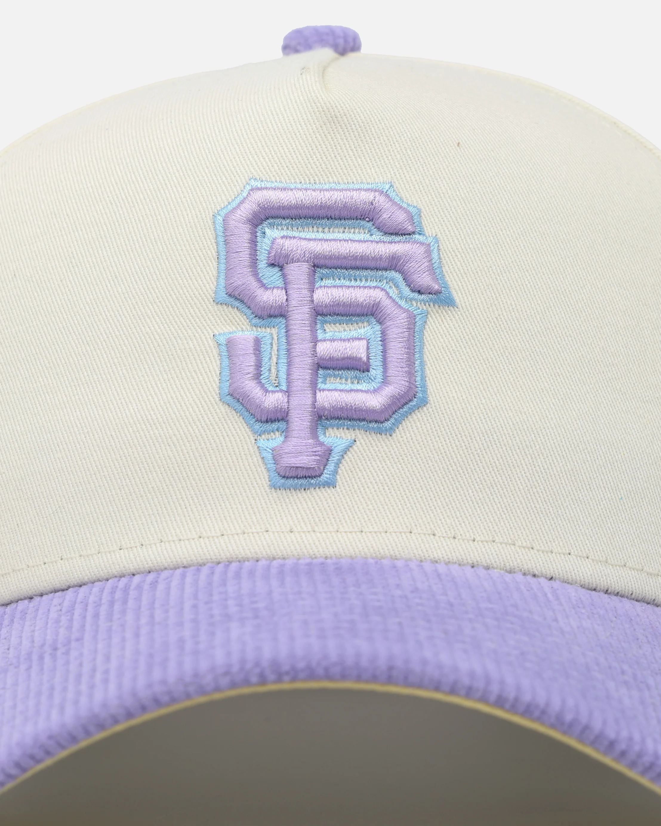 New Era San Francisco Giants 'Easter Corduroy' 9FORTY A-Frame Snapback White/Lilac - Image 6