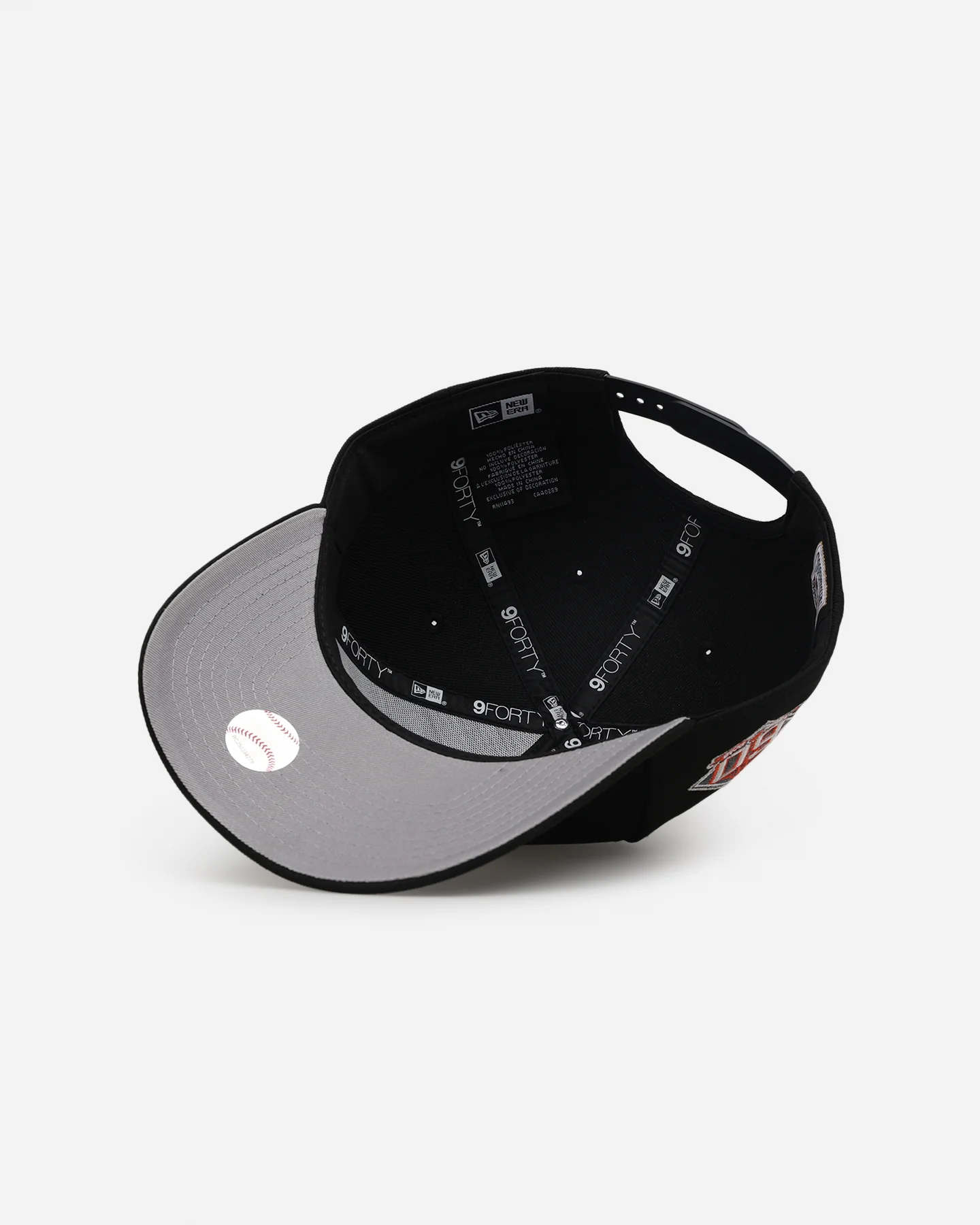 New Era San Francisco Giants 'Metallic Wordmark' 9FORTY A-Frame Snapback Black - Image 5
