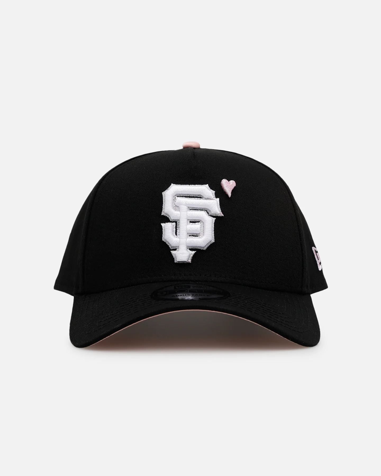 New Era San Francisco Giants 'Pink Satin Hearts 2.0' 9FORTY A-Frame Snapback Black/Pink