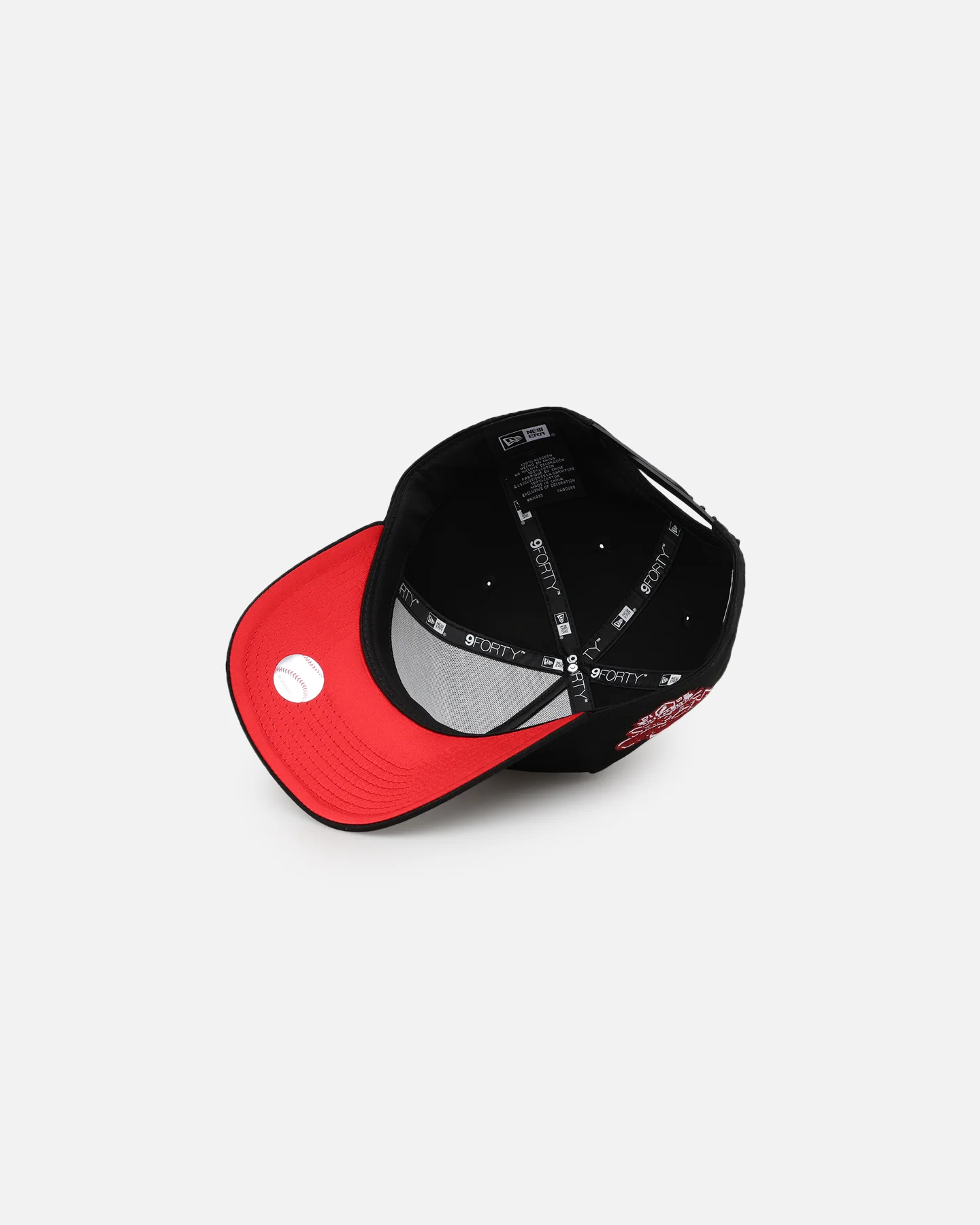 New Era San Francisco Giants 'Satin Scarlet' 9FORTY A-Frame Snapback Black/Scarlet - Image 6
