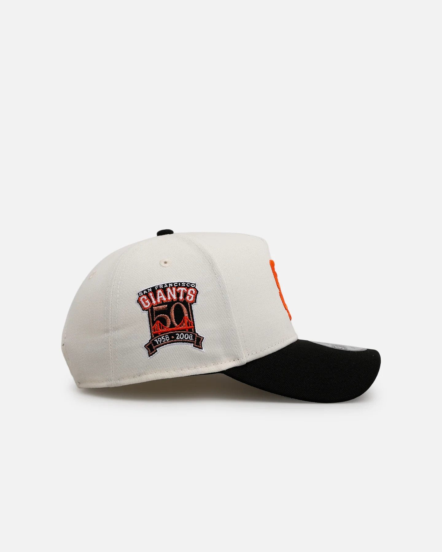 New Era San Francisco Giants 'Team Color Visor' 9FORTY A-Frame Snapback Chrome/Official Team Color - Image 3