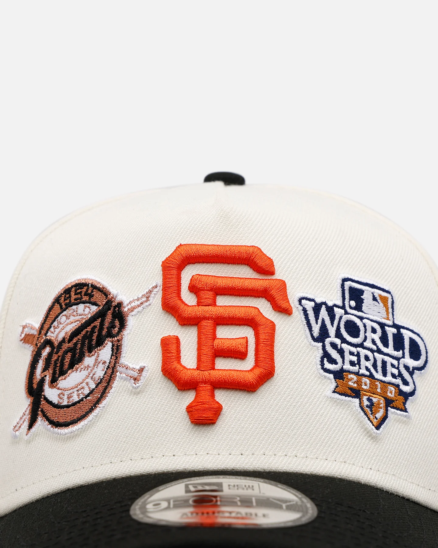 New Era San Francisco Giants 'World Series Logo' 9FORTY A-Frame Snapback Chrome - Image 5
