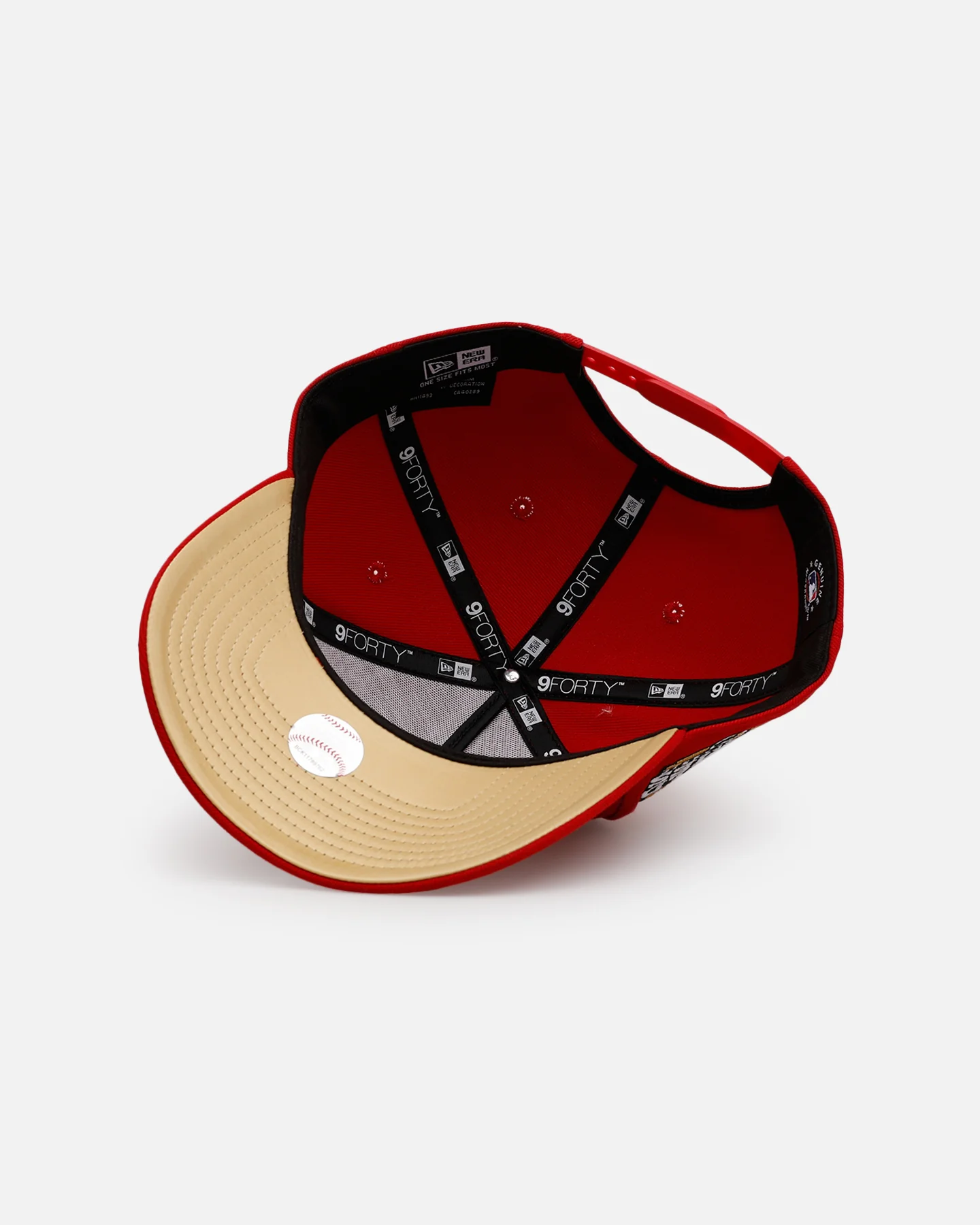 New Era San Francisco Giants 'Year Of The Snake' 9FORTY A-Frame Snapback Red/Gold - Image 6