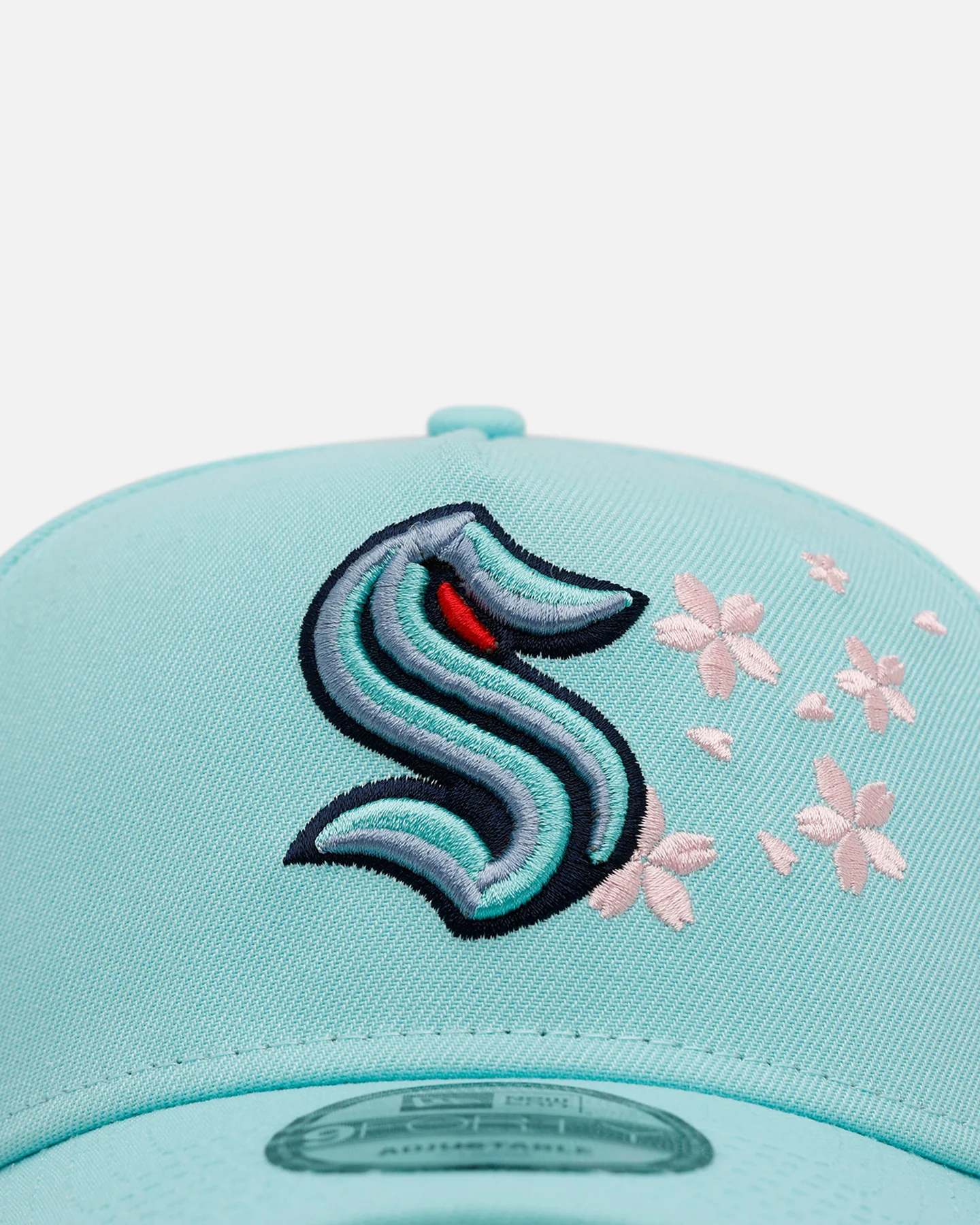 New Era Seattle Kraken 'Cherry Blossoms' 9FORTY A-Frame Snapback Official Team Color - Image 5