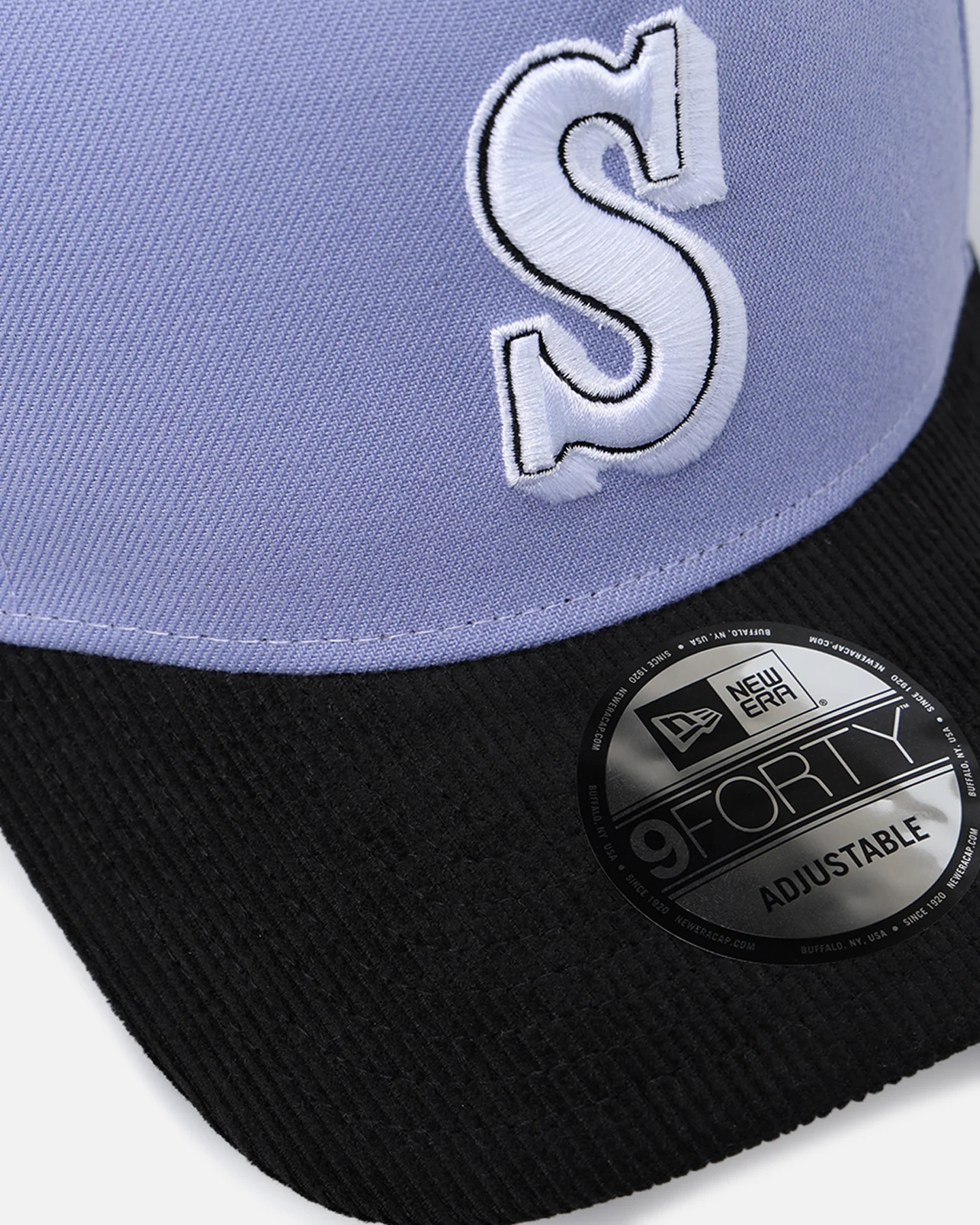 New Era Seattle Mariners 9FORTY A-Frame Snapback Lavender/Black - Image 2