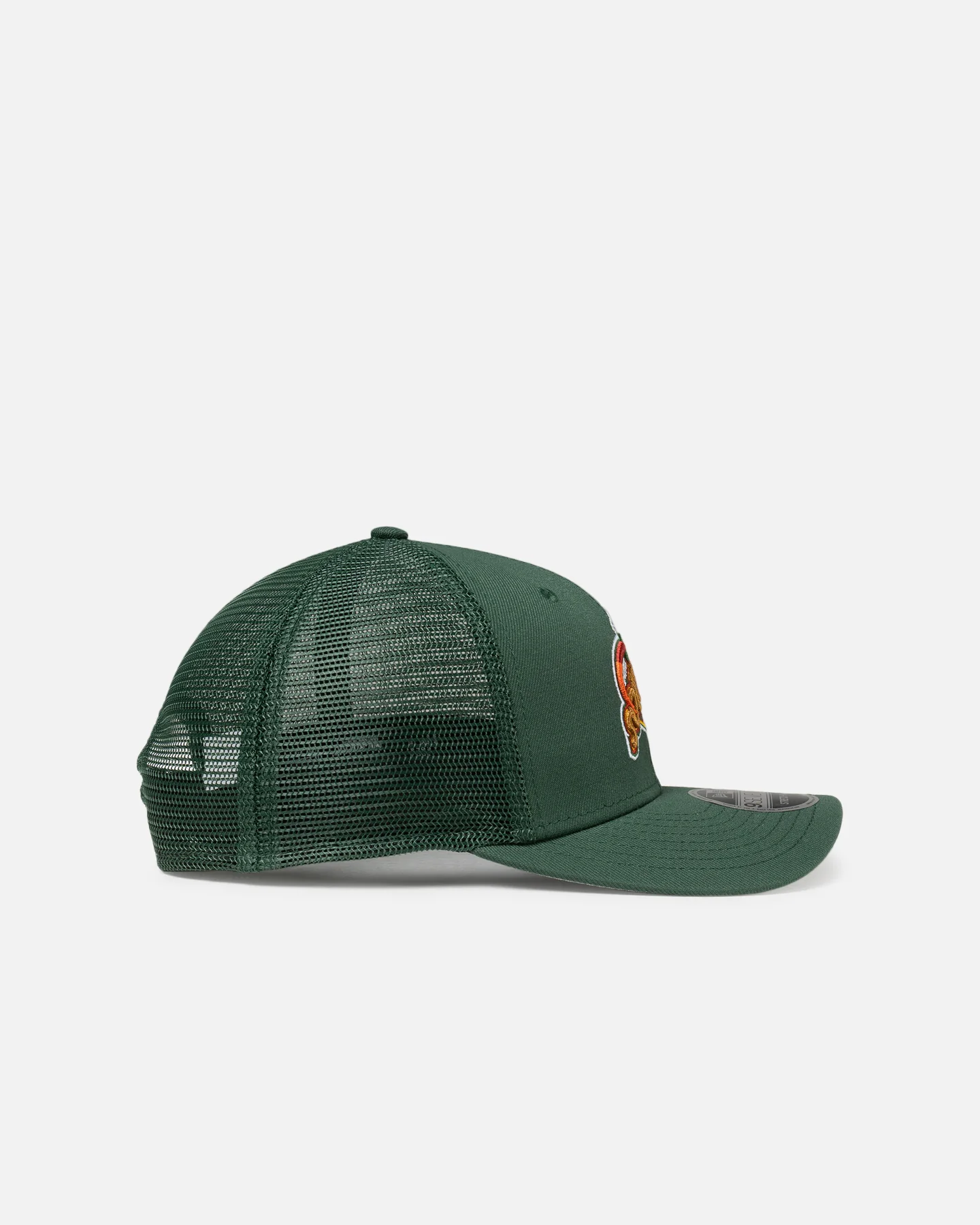 New Era Seattle SuperSonics 'HWC' 9SEVENTY Trucker Stretch Snapback Dark Green - Image 3