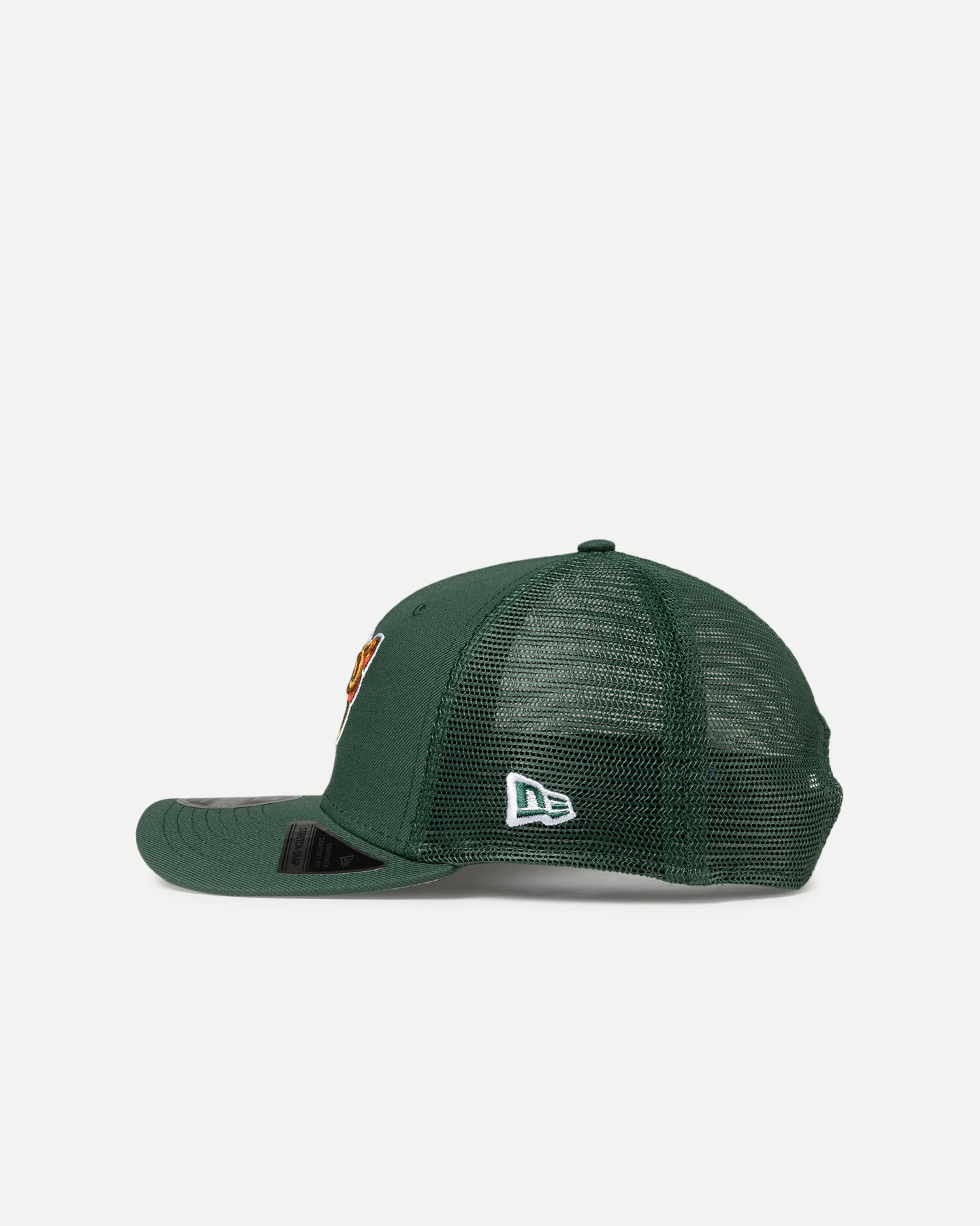 New Era Seattle SuperSonics 'HWC' 9SEVENTY Trucker Stretch Snapback Dark Green - Image 4