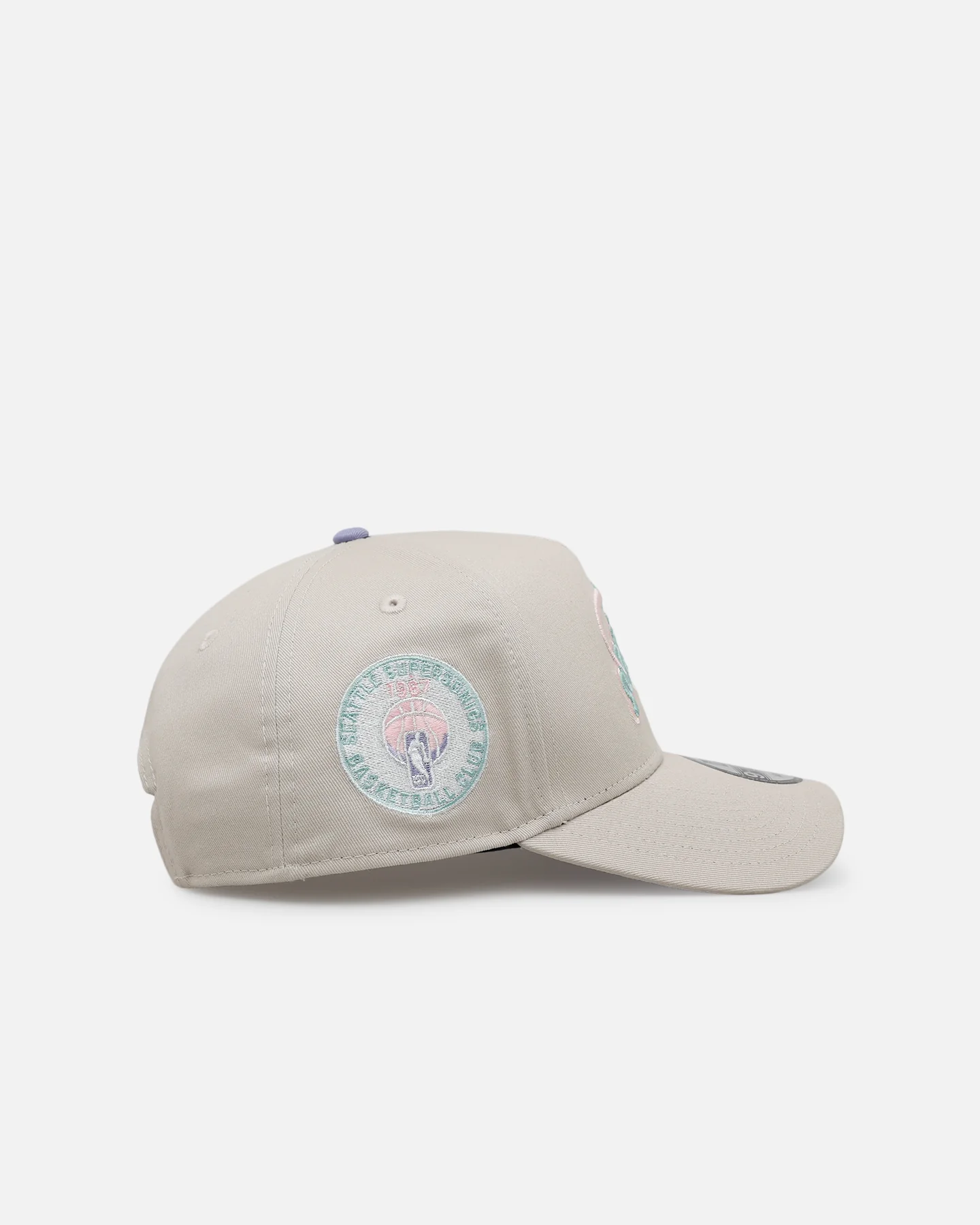 New Era Seattle SuperSonics 'Pastel 2.0' 9FORTY A-Frame Snapback Stone - Image 3