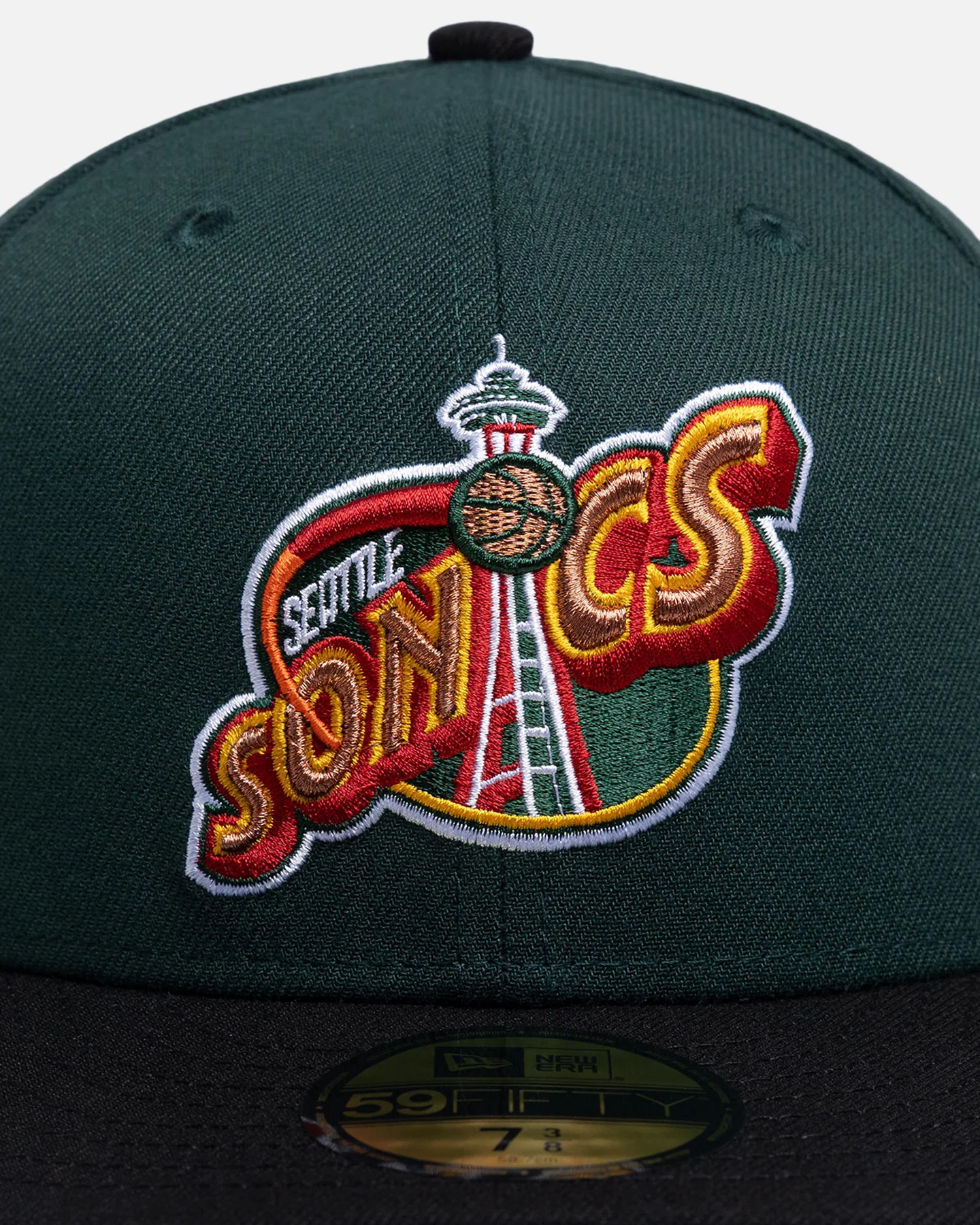 New Era Seattle SuperSonics 'Two Tone' 59FIFTY Fitted Dark Green - Image 5