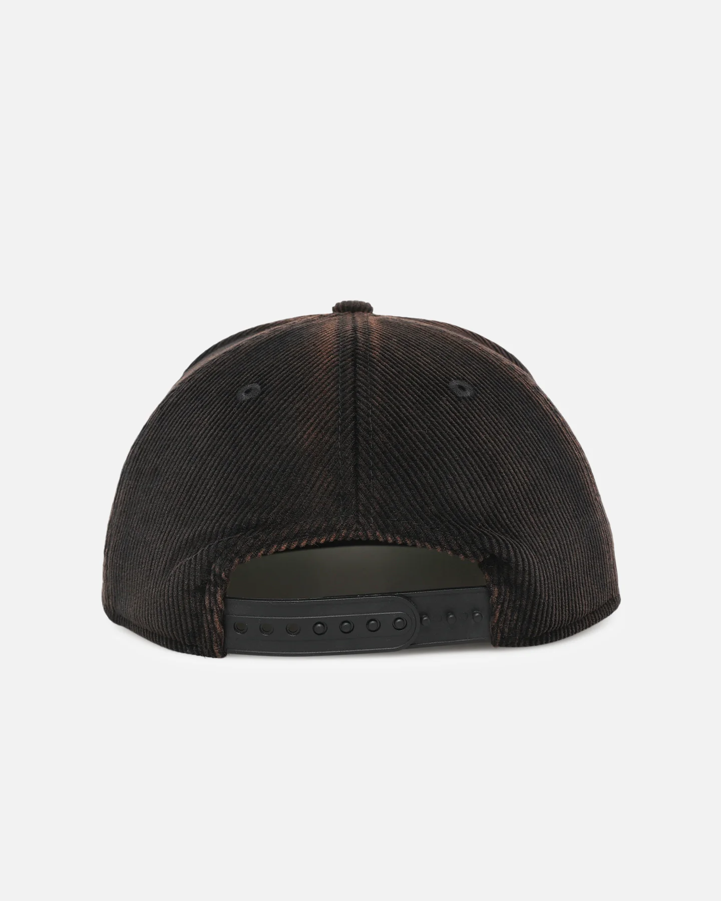 New Era South Sydney Rabbitohs 'NRL Golfer Washed Black' Pre-Curved Corduroy Golfer Snapback Washed Black - Image 2