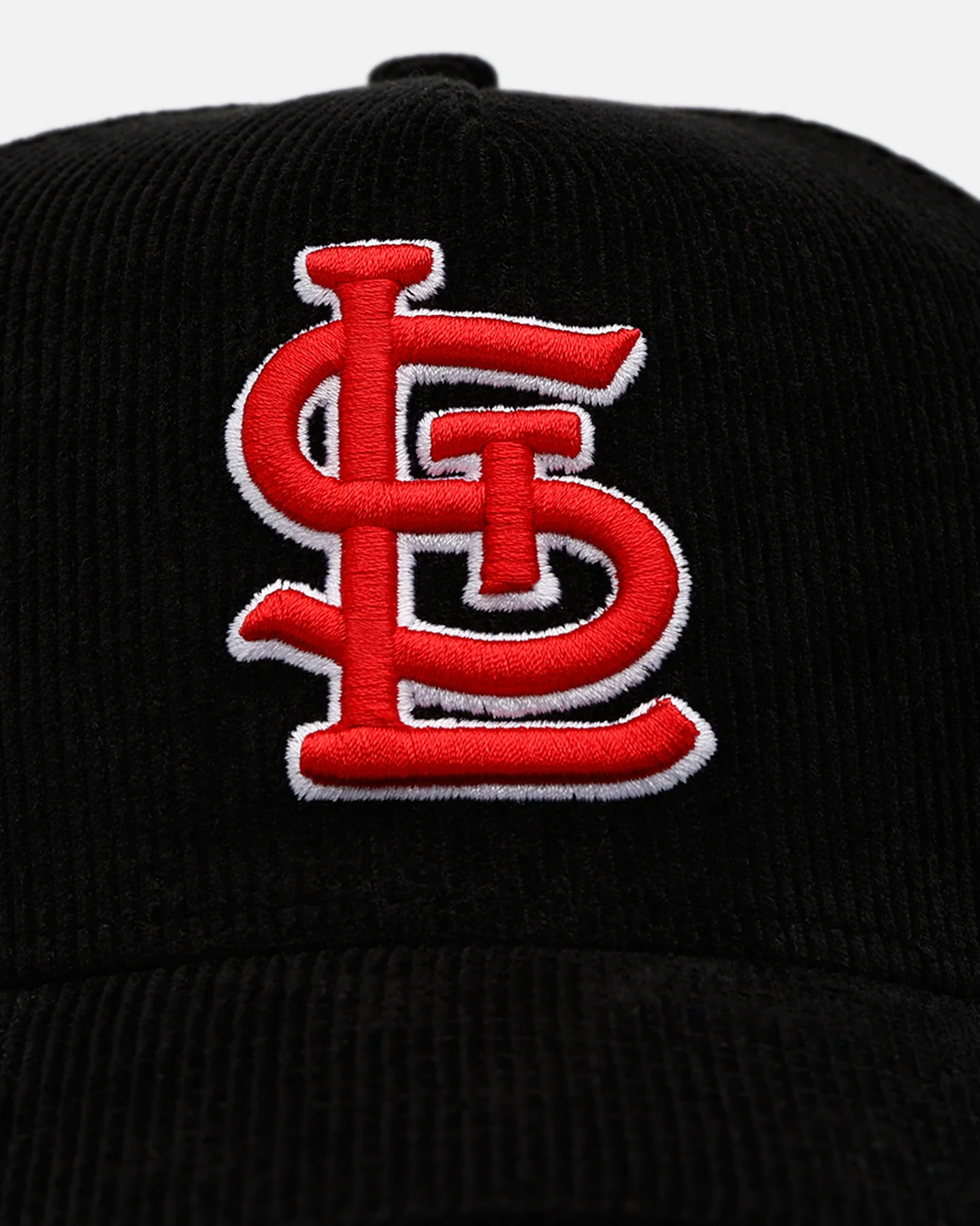 New Era St. Louis Cardinals 'Black Cord' 9FORTY A-Frame Corduroy Snapback Black - Image 6
