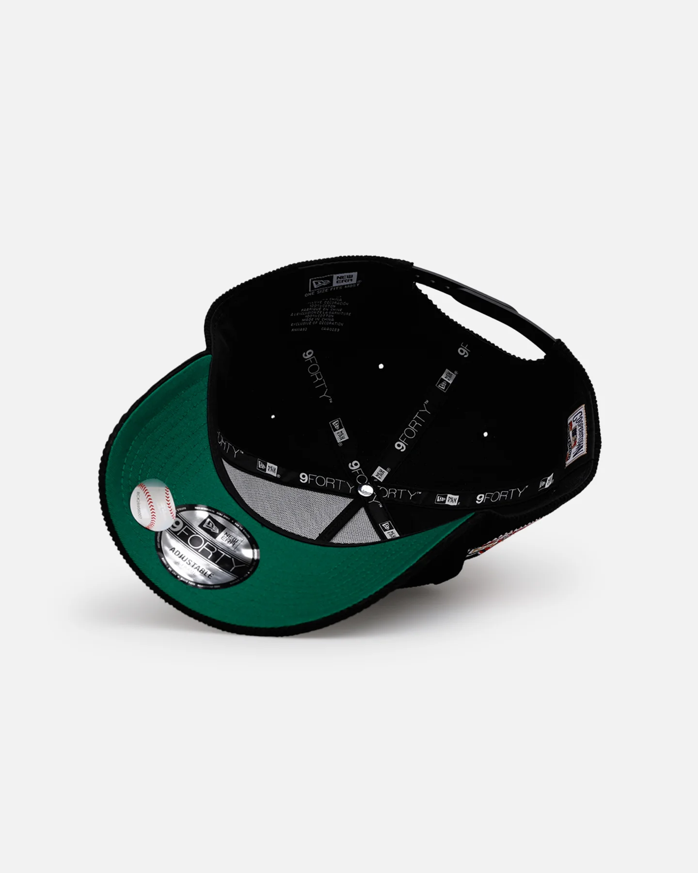 New Era St. Louis Cardinals 'Black Cord' 9FORTY A-Frame Corduroy Snapback Black - Image 7