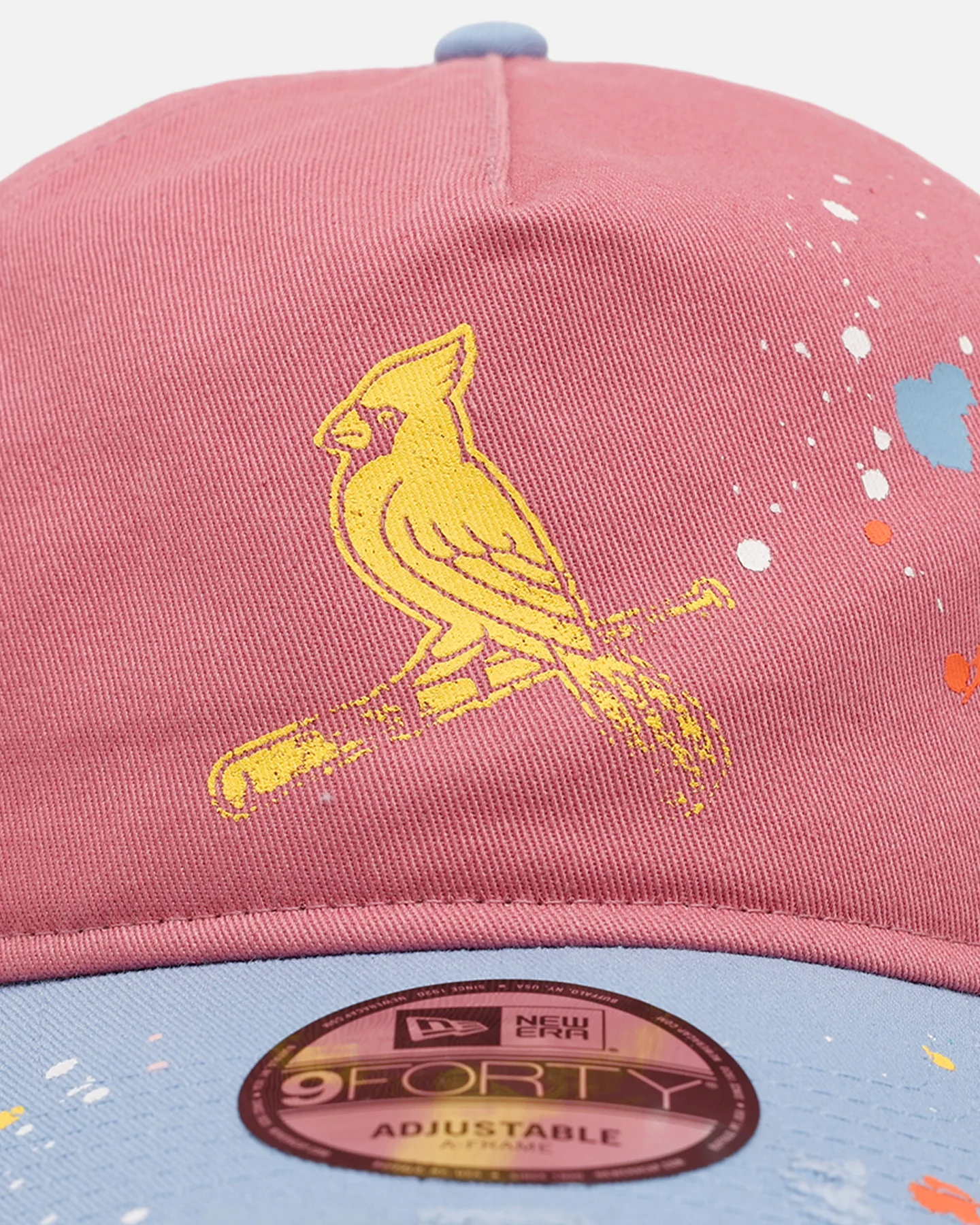 New Era St. Louis Cardinals 'Seasoned' 9FORTY A-Frame Strapback Pink/Blue - Image 5