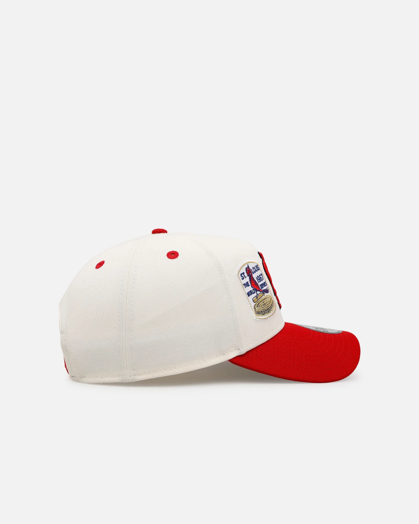 New Era St. Louis Cardinals 'World Series Logo' 9FORTY A-Frame Snapback Chrome - Image 3