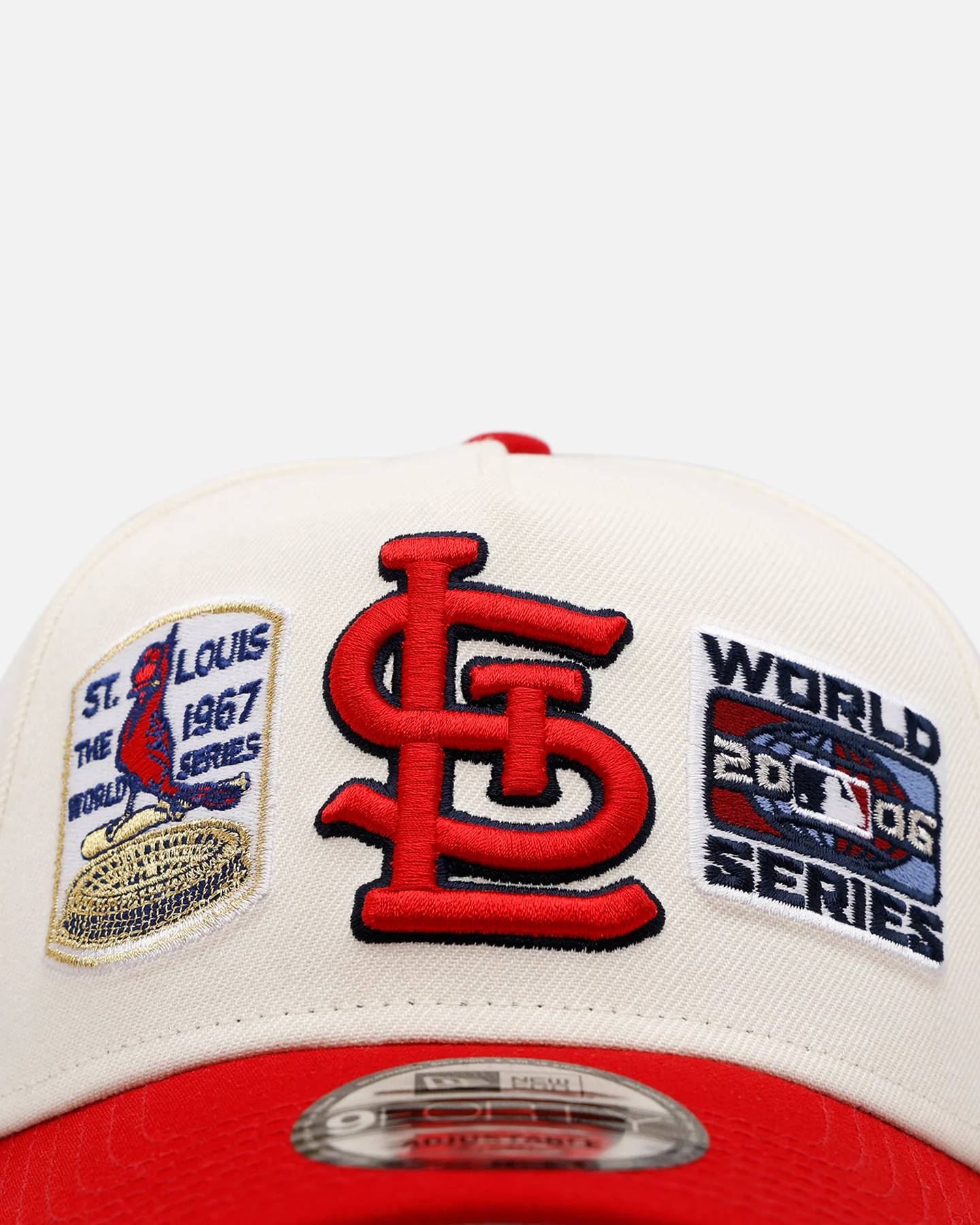 New Era St. Louis Cardinals 'World Series Logo' 9FORTY A-Frame Snapback Chrome - Image 5