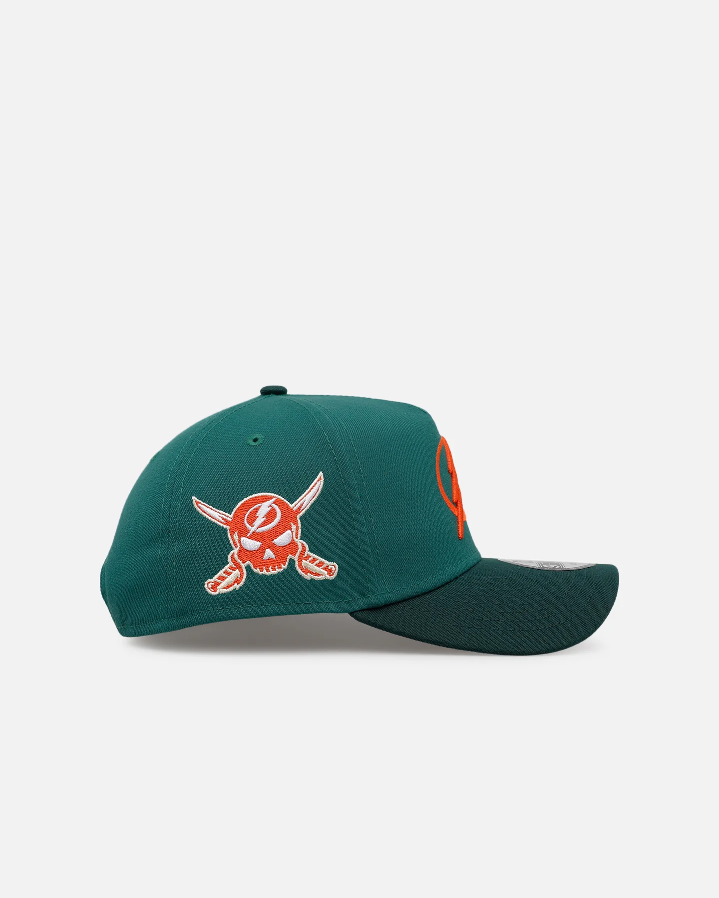 New Era Tampa Bay Lightning 'Citrus 2.0' 9FORTY A-Frame Snapback Dark Green/Orange - Image 3