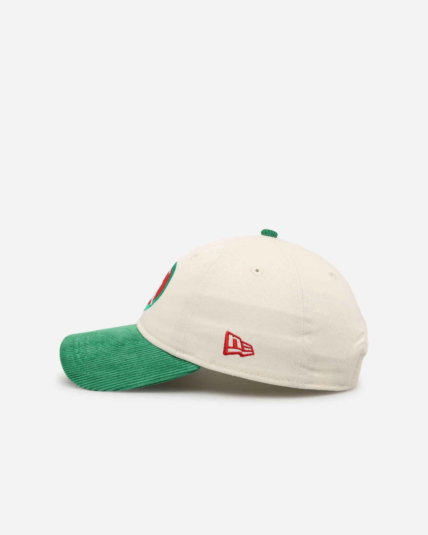 New Era South Sydney Rabbitohs 'NRL Retro Corduroy Logo' 9TWENTY Strapback Chrome White - Image 4