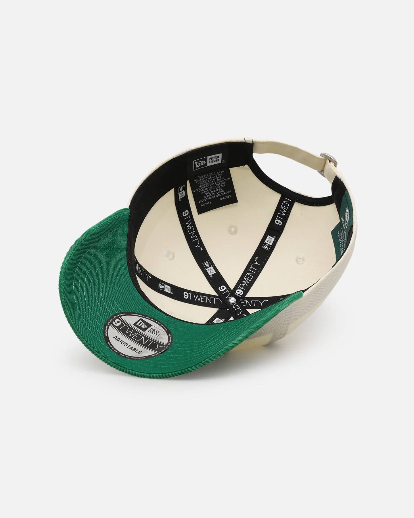 New Era South Sydney Rabbitohs 'NRL Retro Corduroy Logo' 9TWENTY Strapback Chrome White - Image 6