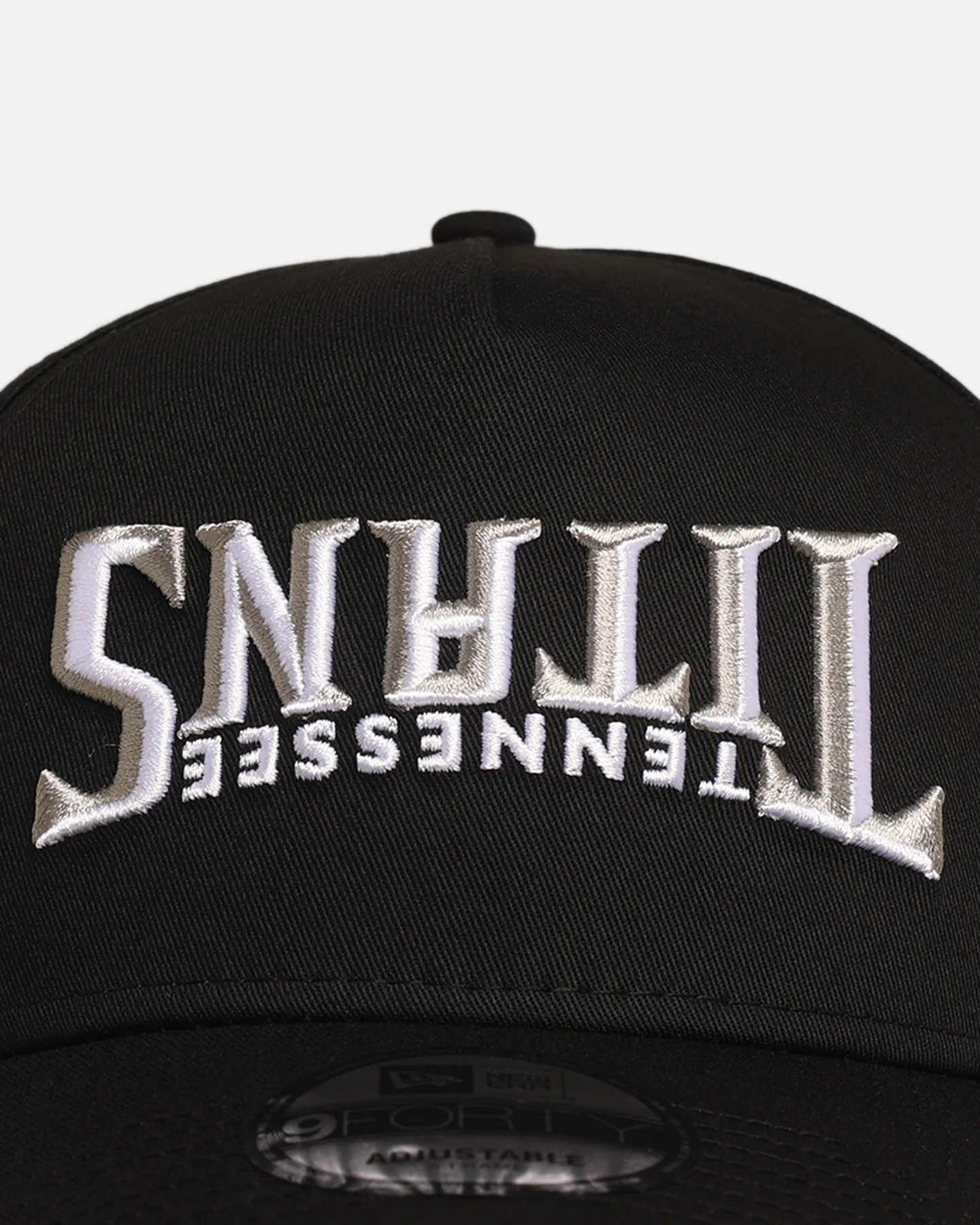 New Era Tennessee Titans 'Upside Down Logo' 9FORTY A-Frame Snapback Black - Image 5