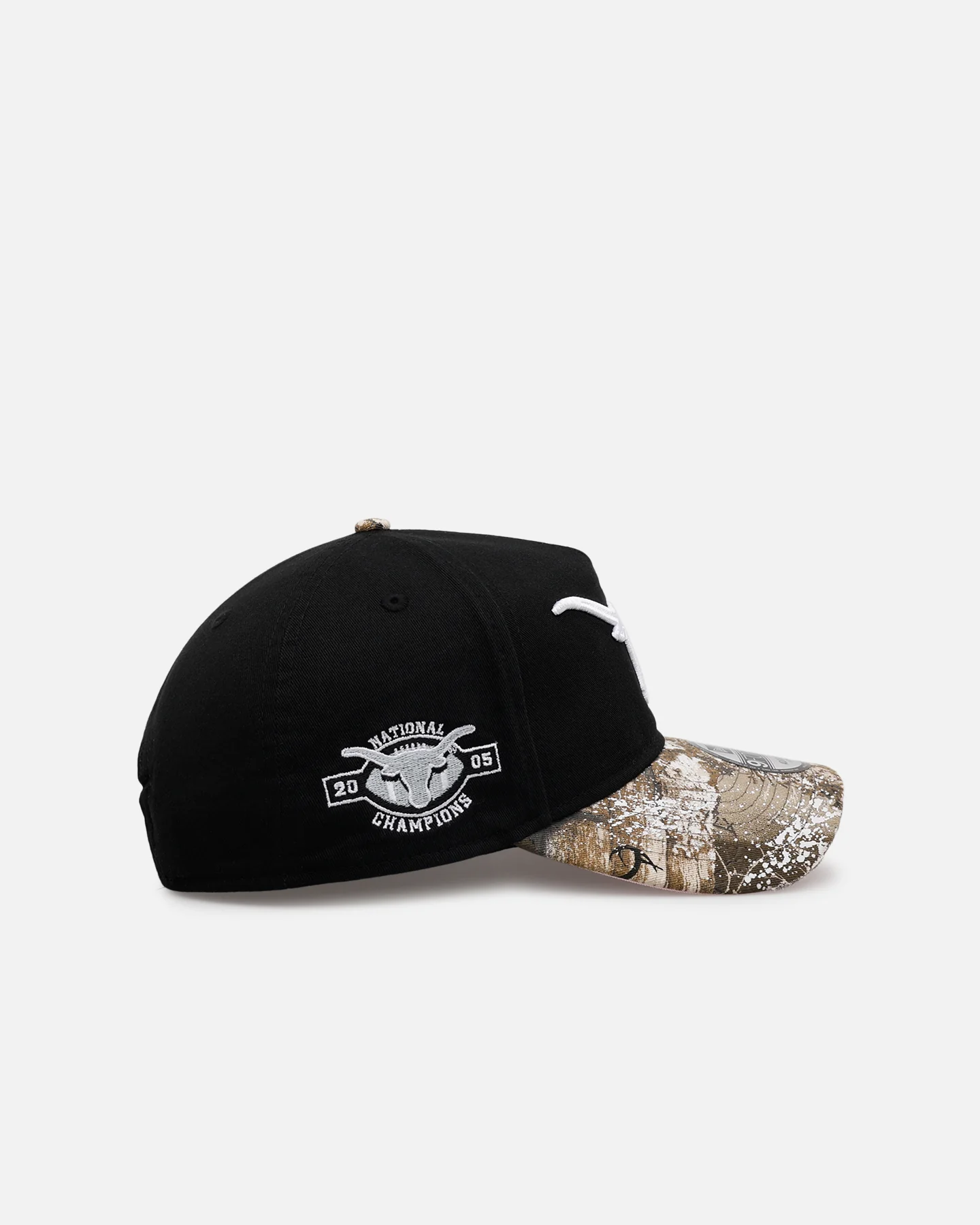 New Era Texas Longhorns 'Seasoned Camo' 9FORTY A-Frame Snapback Black/Camo - Image 3