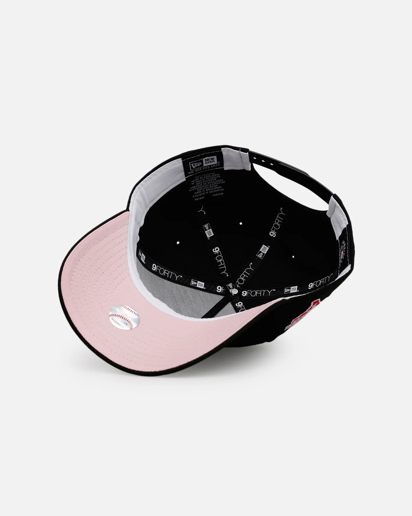 New Era Texas Rangers 'Black And Pink' 9FORTY A-Frame Snapback Black/Pink - Image 6