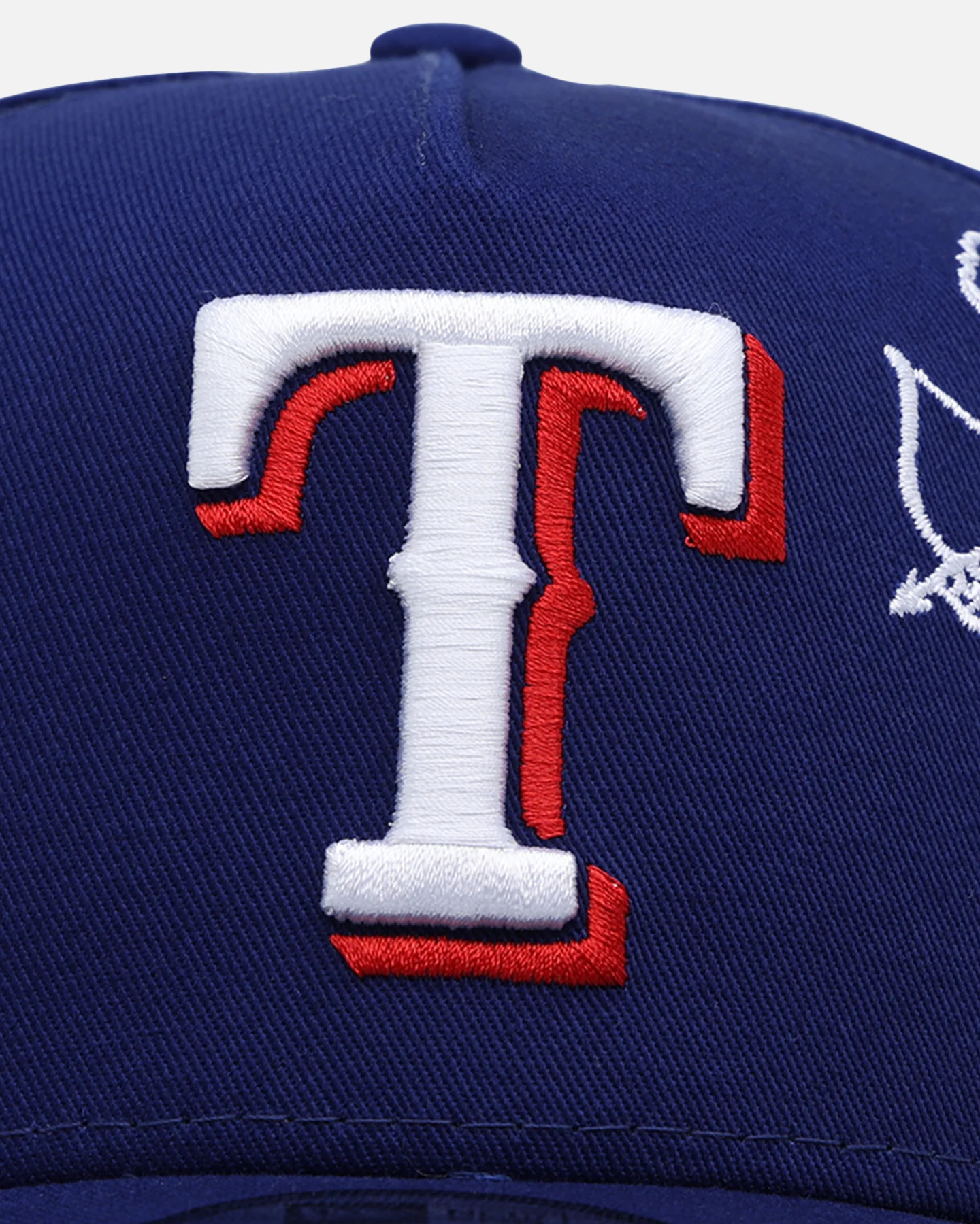 New Era Texas Rangers 'Cherub Official Team Color' 9FORTY A-Frame Snapback Blue - Image 5