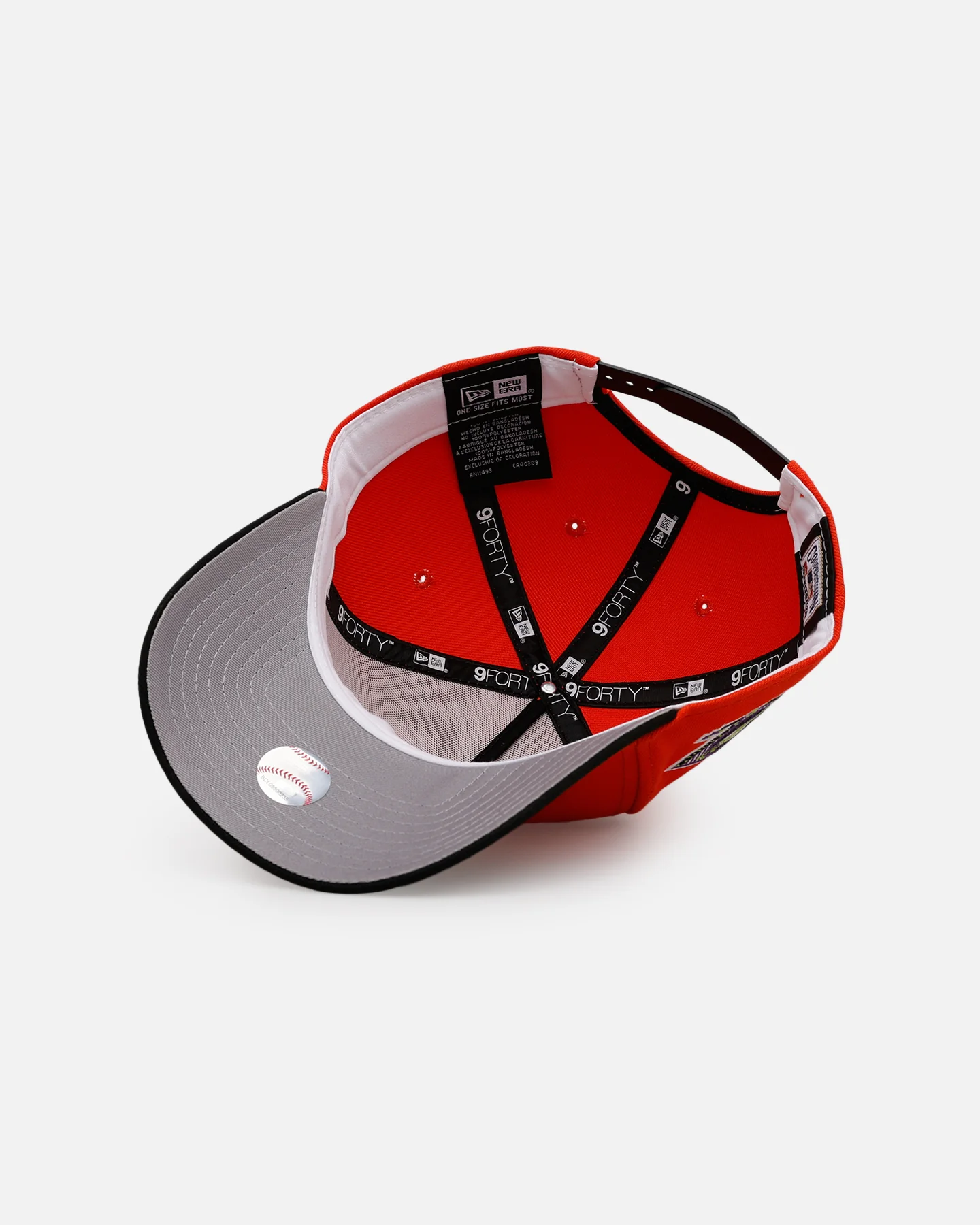 New Era Texas Rangers 'Halloween' 9FORTY A-Frame Snapback Orange/Black - Image 6
