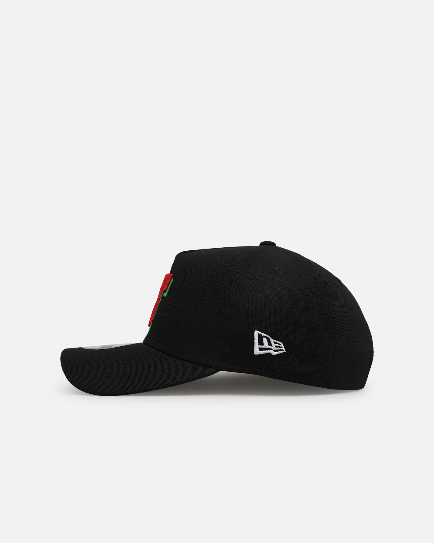 New Era Texas Rangers 'Sugar Skull Side Patch' 9FORTY A-Frame Snapback Black/Red/Green - Image 4