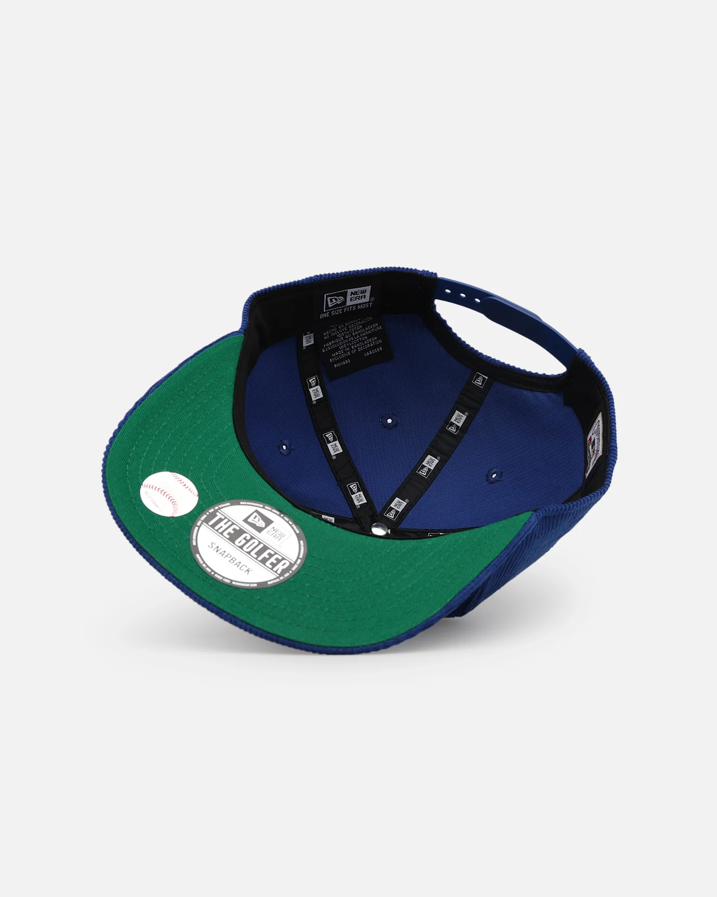 New Era Texas Rangers 'Throwback Cord Golfers' Corduroy Golfer Snapback Blue - Image 7