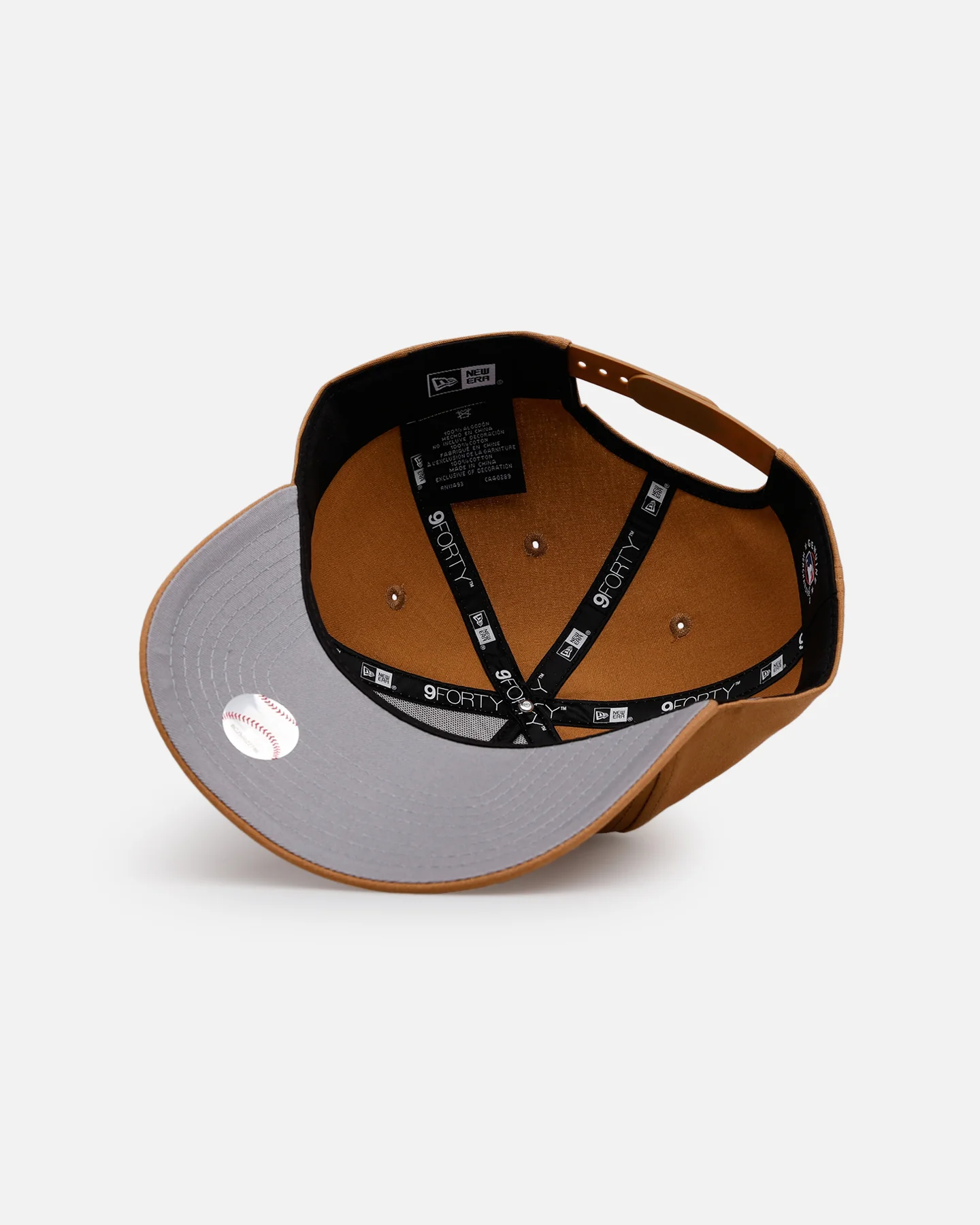 New Era Texas Rangers 'Wheat Canvas' 9FORTY A-Frame Snapback Wheat - Image 6