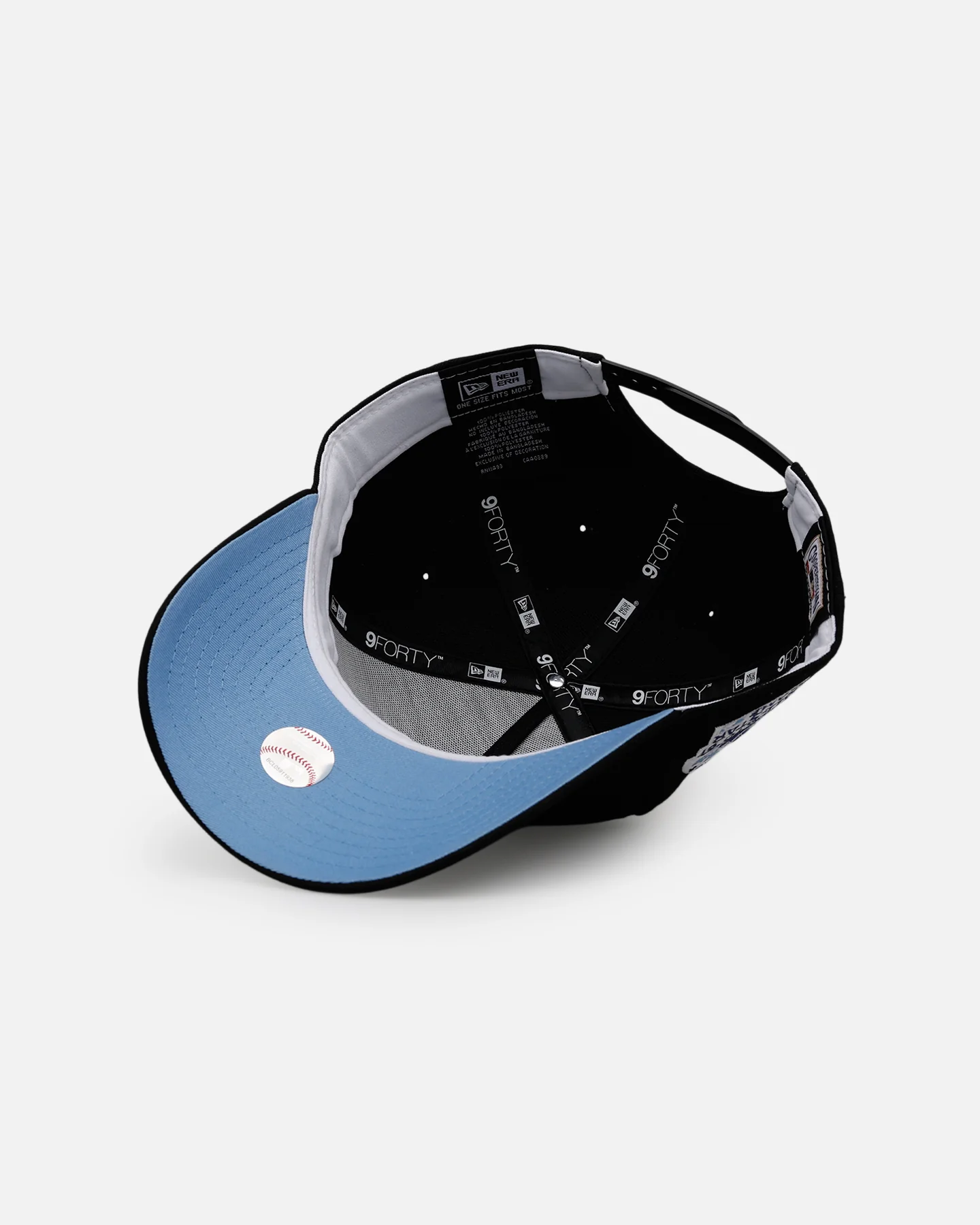 New Era Toronto Blue Jays 'Black And Sky Blue' 9FORTY A-Frame Snapback Black/Sky Blue - Image 6