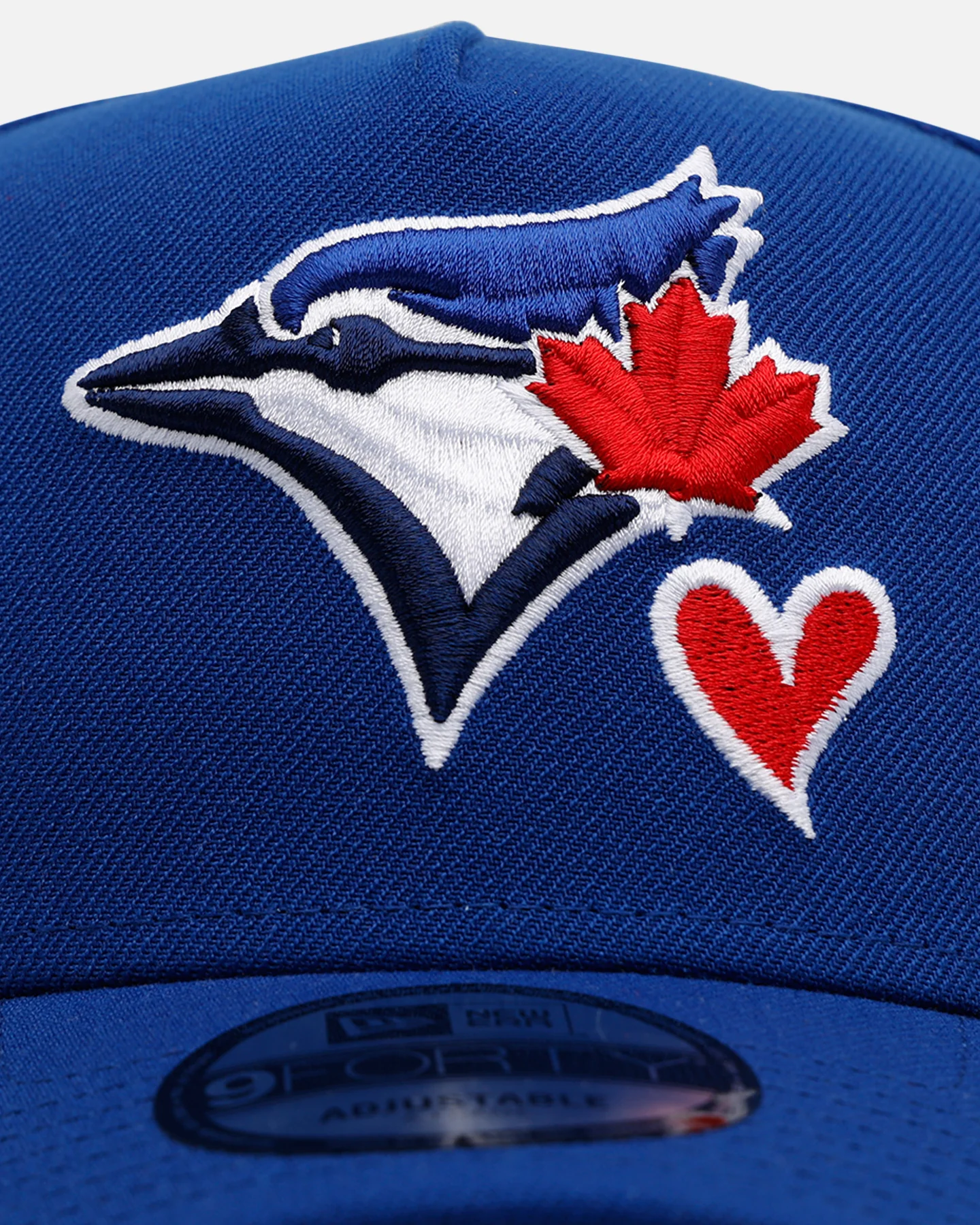 New Era Toronto Blue Jays 'Team Color Hearts' 9FORTY A-Frame Snapback Official Team Color - Image 5