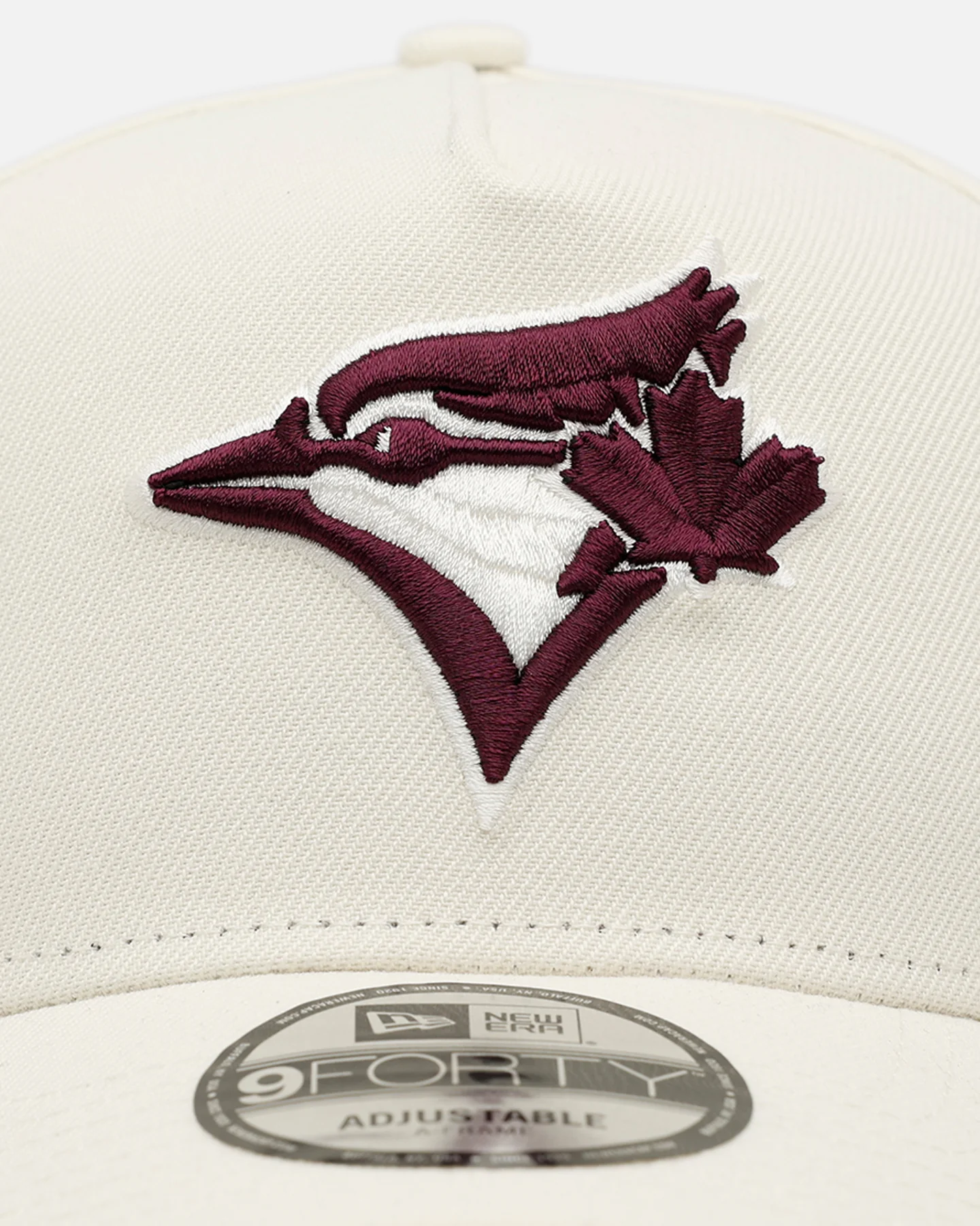 New Era Toronto Blue Jays 'Too Clean 2.0' 9FORTY A-Frame Snapback Chrome/Maroon - Image 5
