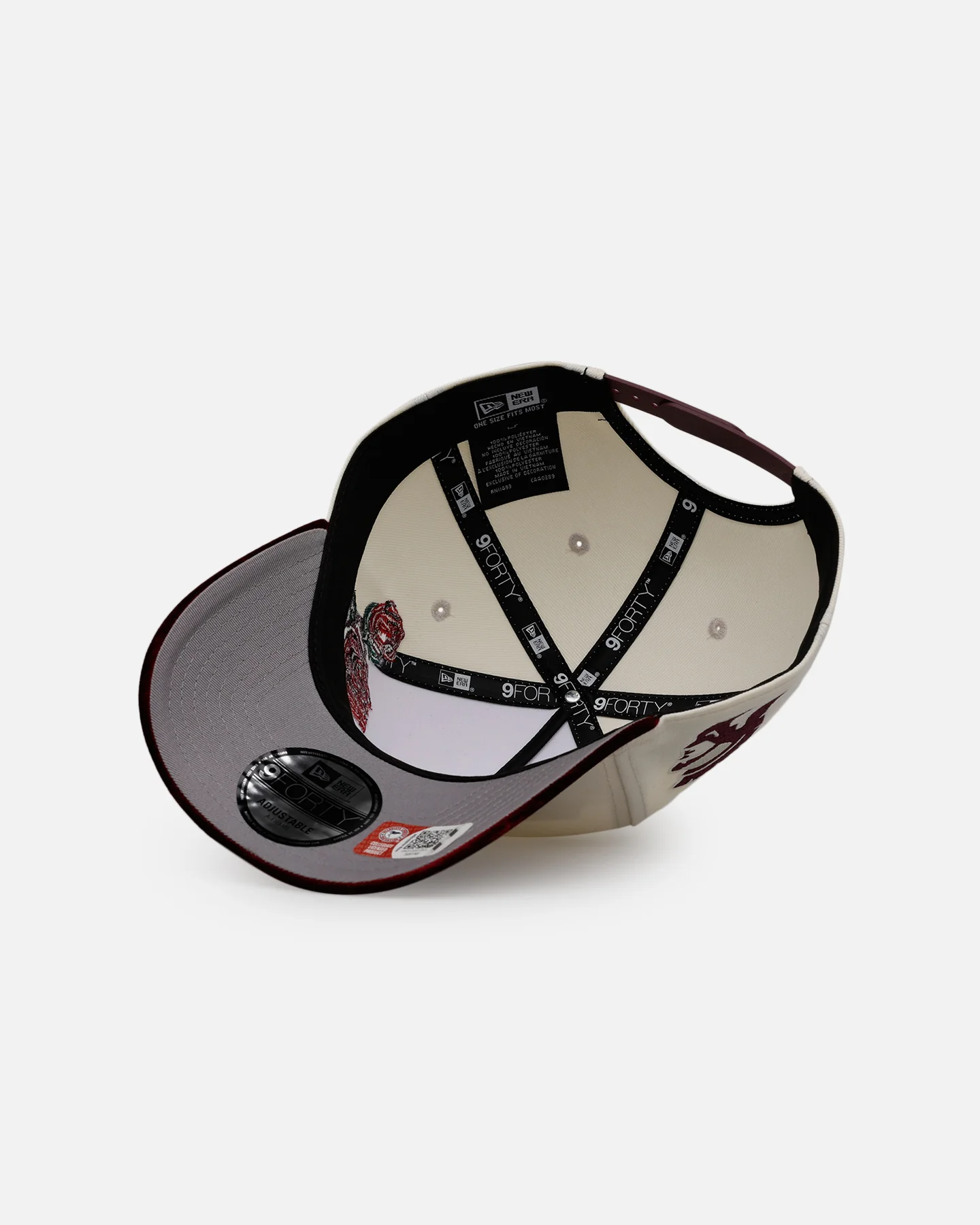 New Era University Of Southern California Trojans 'Velvet Roses' 9FORTY A-Frame Snapback Chrome - Image 7