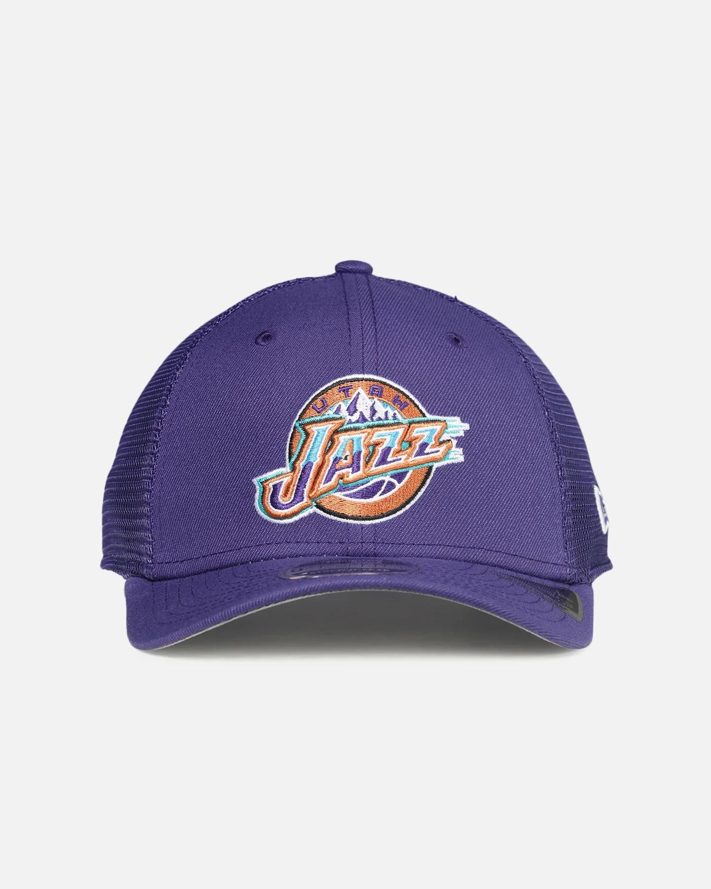 New Era Utah Jazz 'HWC' 9SEVENTY Trucker Stretch Snapback Dark Purple