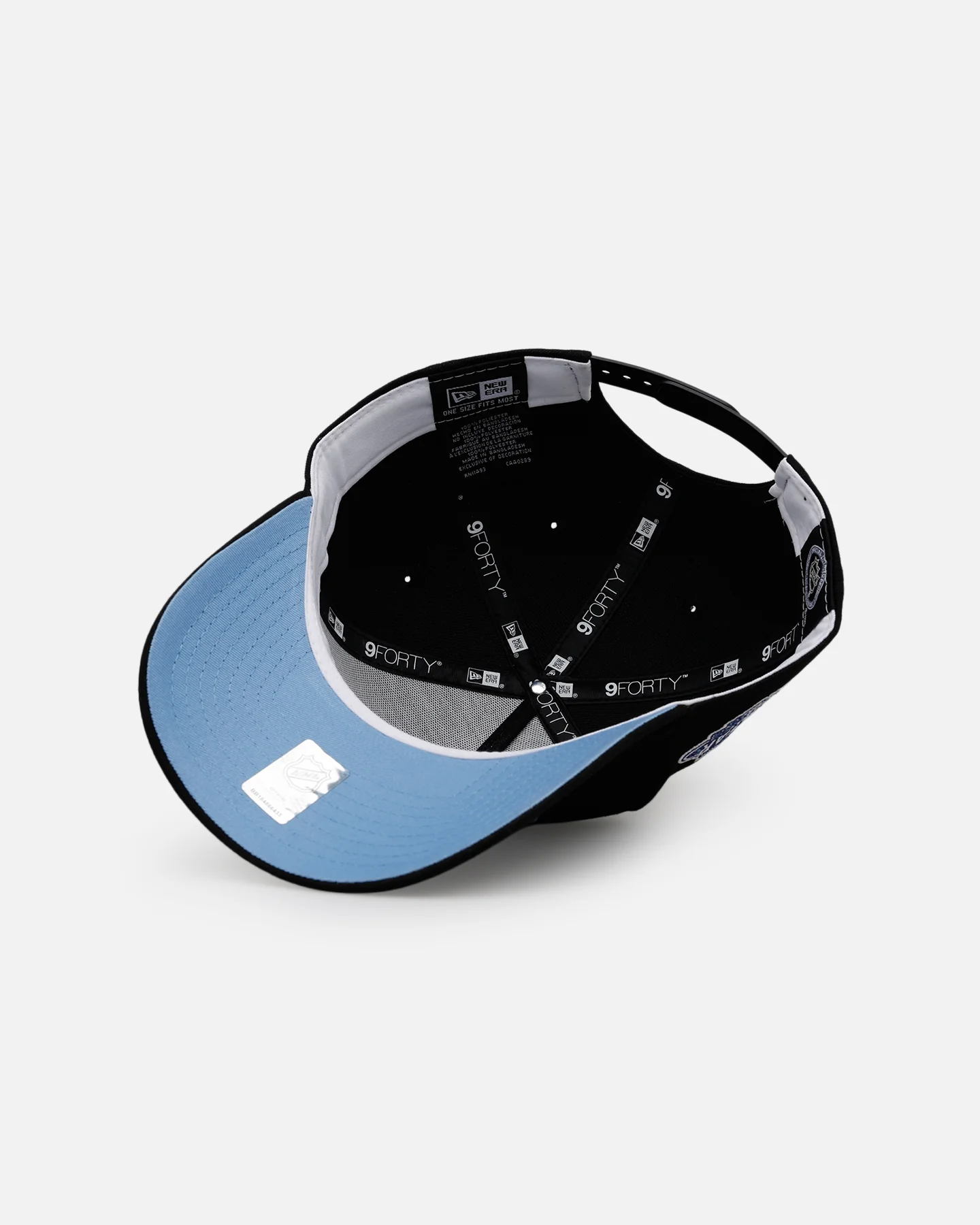 New Era Vegas Golden Knights 'Black And Sky Blue' 9FORTY A-Frame Snapback Black/Sky Blue - Image 6