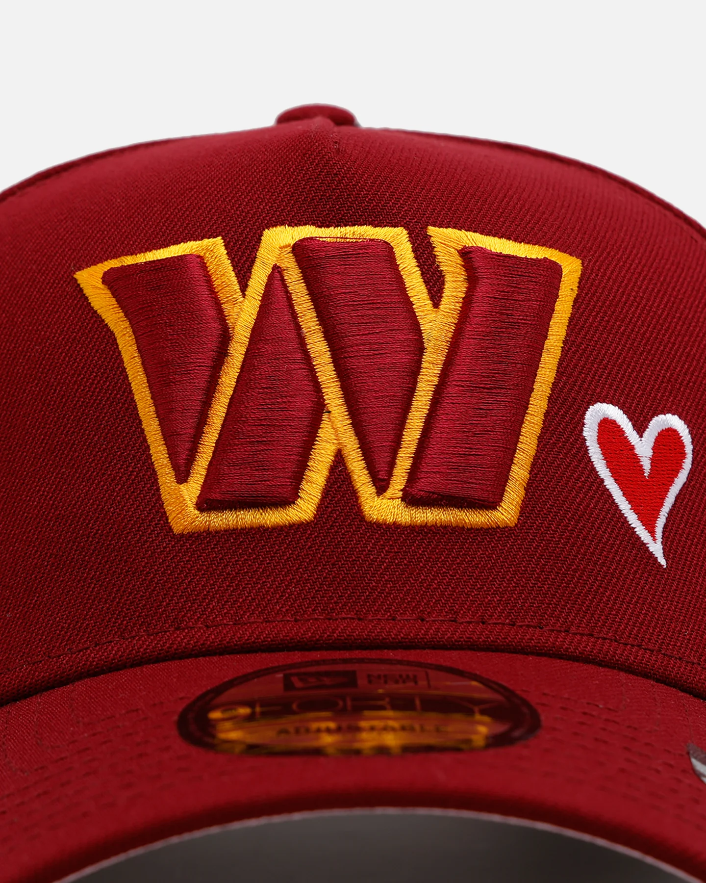 New Era Washington Commanders 'Team Color Hearts' 9FORTY A-Frame Snapback Official Team Color - Image 5