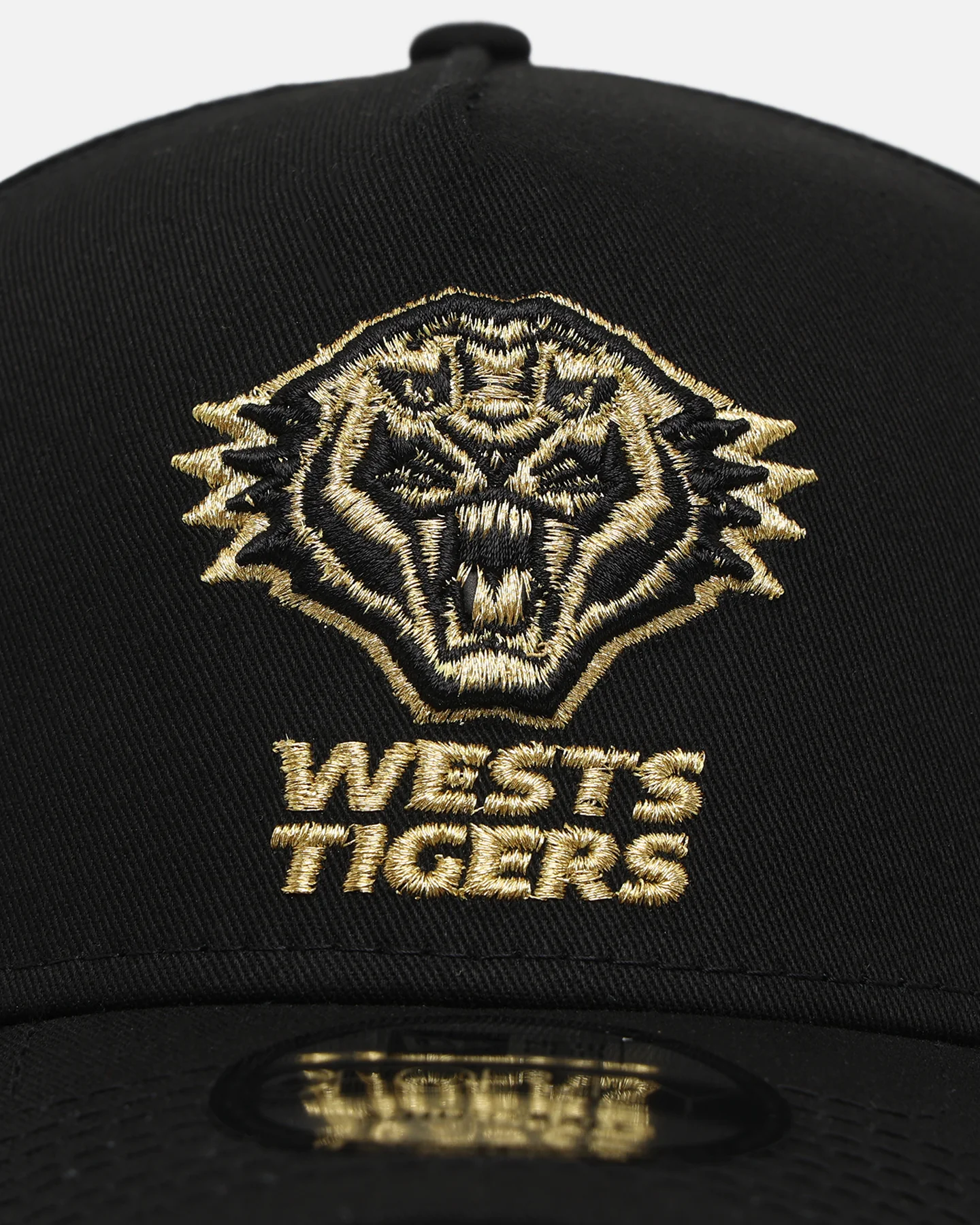 New Era Wests Tigers 9FORTY A-Frame Snapback Black/Gold - Image 5