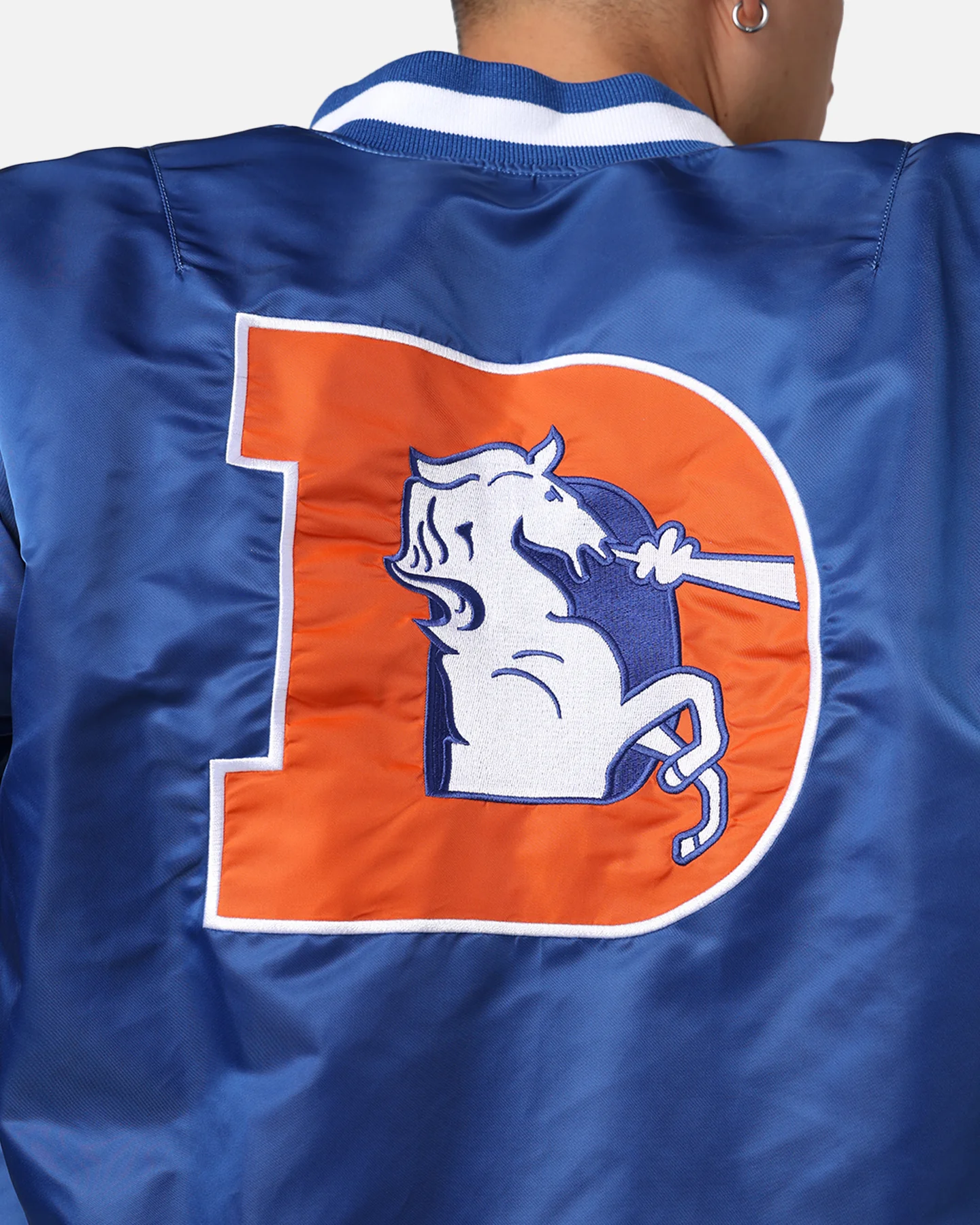 New Era X Alpha Series X NFL Denver Broncos MA-1 Bomber Jacket Royal - Image 12