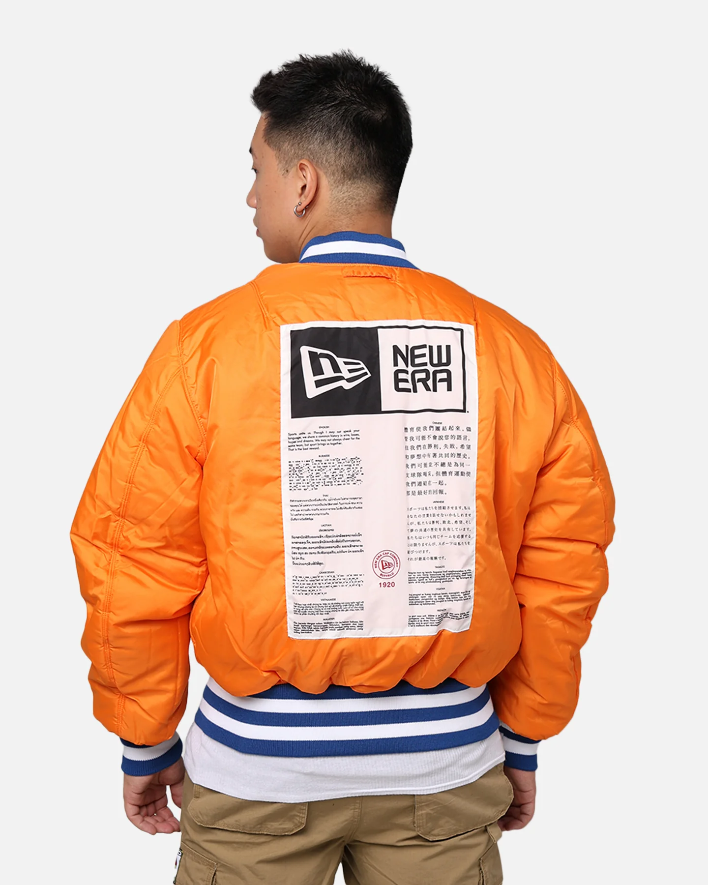 New Era X Alpha Series X NFL Denver Broncos MA-1 Bomber Jacket Royal - Image 17