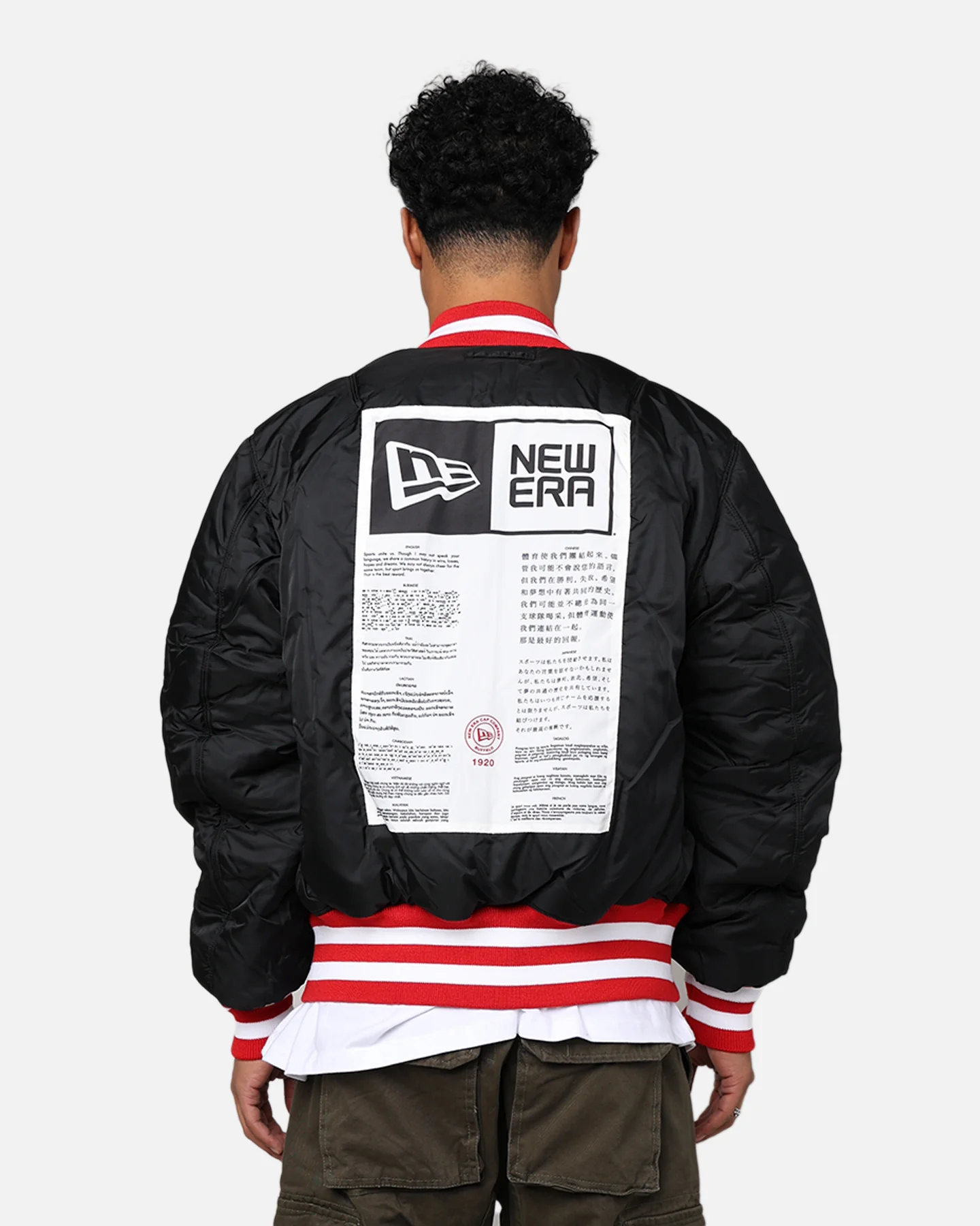 New Era X Alpha Series X NFL Kansas City Chiefs MA-1 Bomber Jacket Navy/Magenta - Image 16