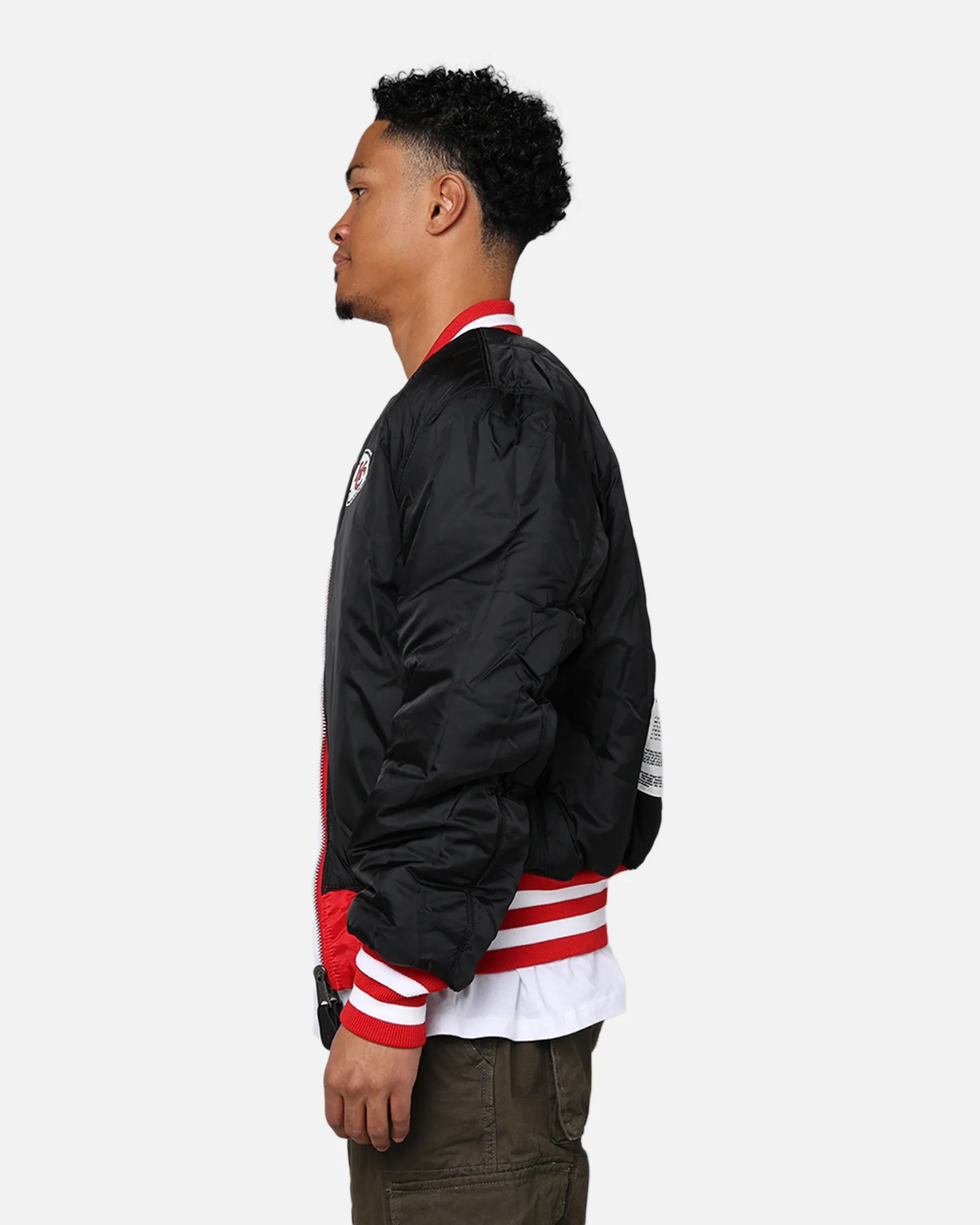 New Era X Alpha Series X NFL Kansas City Chiefs MA-1 Bomber Jacket Navy/Magenta - Image 18