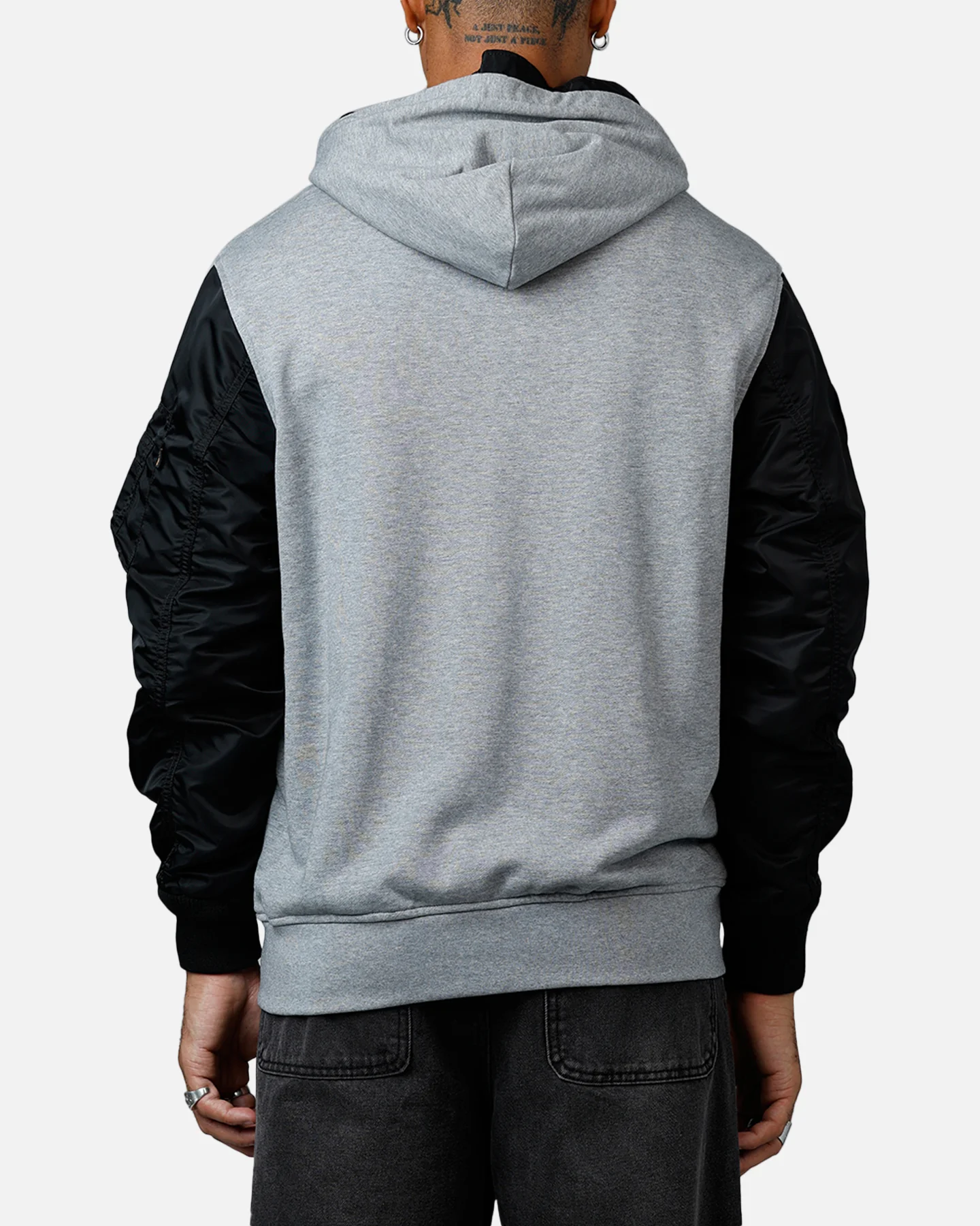 New Era X Alpha Series X NFL Oakland Raiders Jacket Grey/Black - Image 2